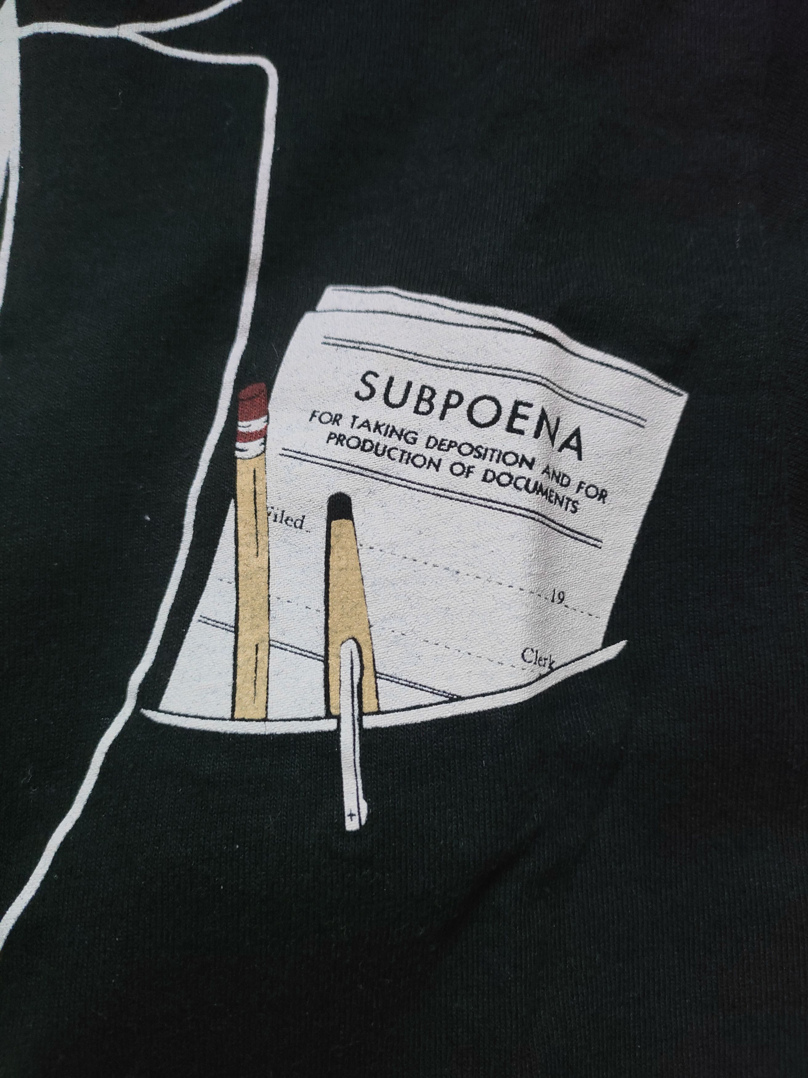 Fruit Of The Loom × Vintage 1986 Lawyer Cosplay Vintage Very Rare Tee Size US L / EU 52-54 / 3 - 8 Thumbnail