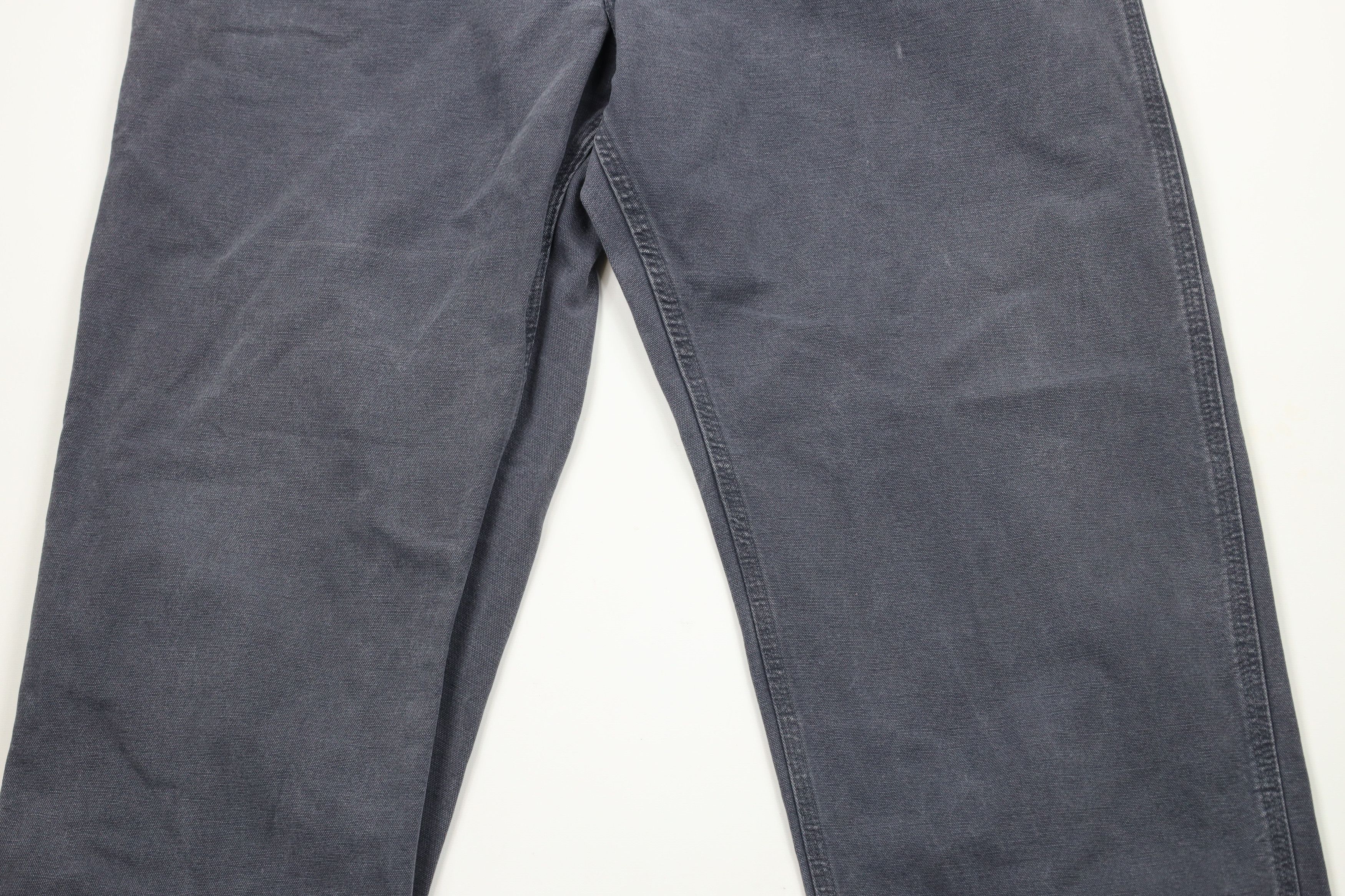 Carhartt × Vintage Vintage Carhartt Canvas Wide Leg Dungaree Pants Petrol Blue Size US 44 / EU 60 - 3 Thumbnail