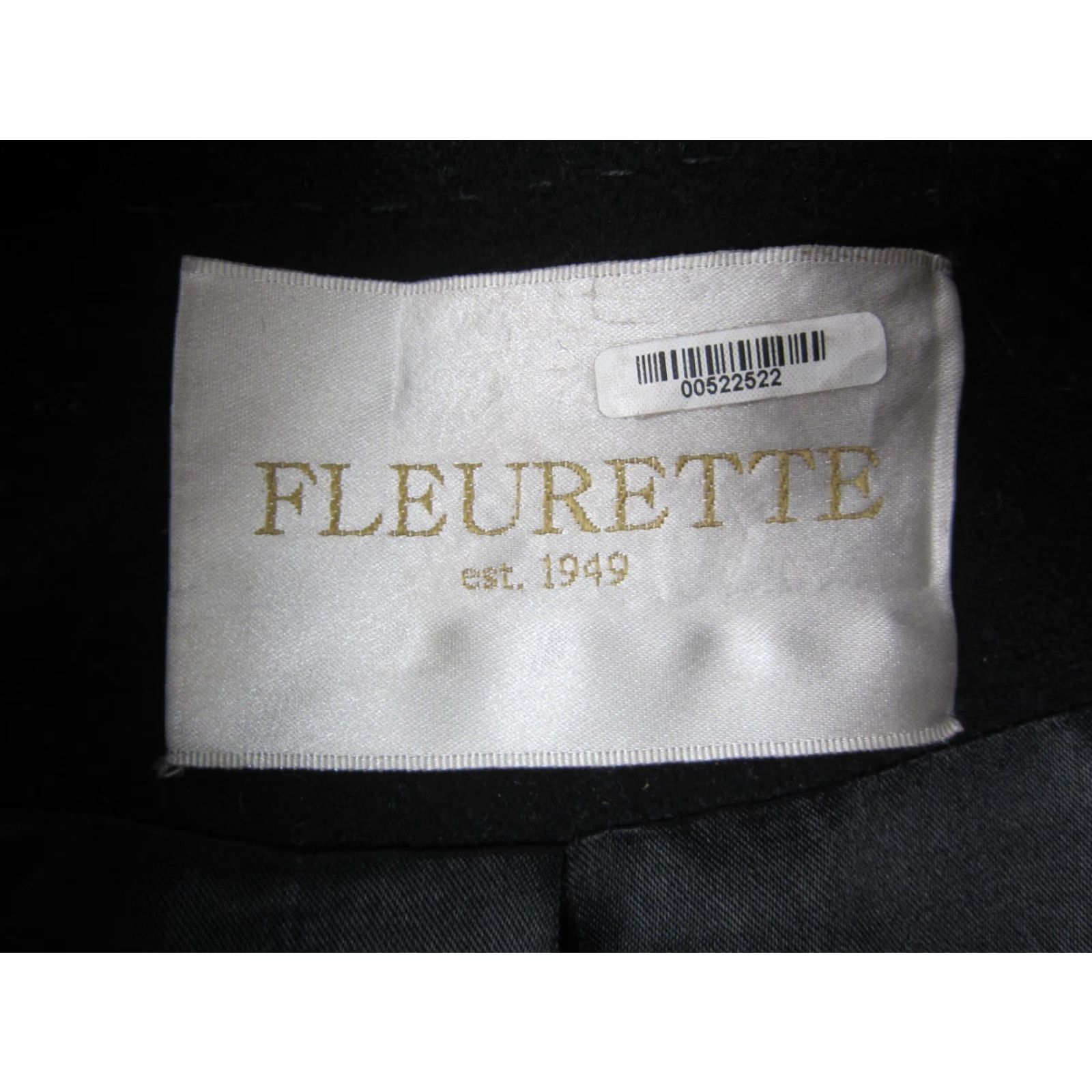 Vintage VINTAGE FLEURETTE Jacket Womens 10 Black Wool Loro Piana USA Made 90s Pea Coat Size L / US 10 / IT 46 - 3 Thumbnail