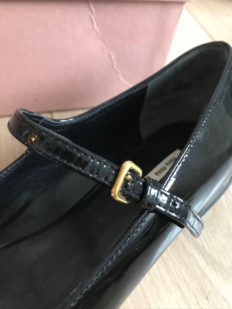 Miu Miu Miu Miu Black Mary Jane Flat Size US 7 / IT 37 - 5 Thumbnail