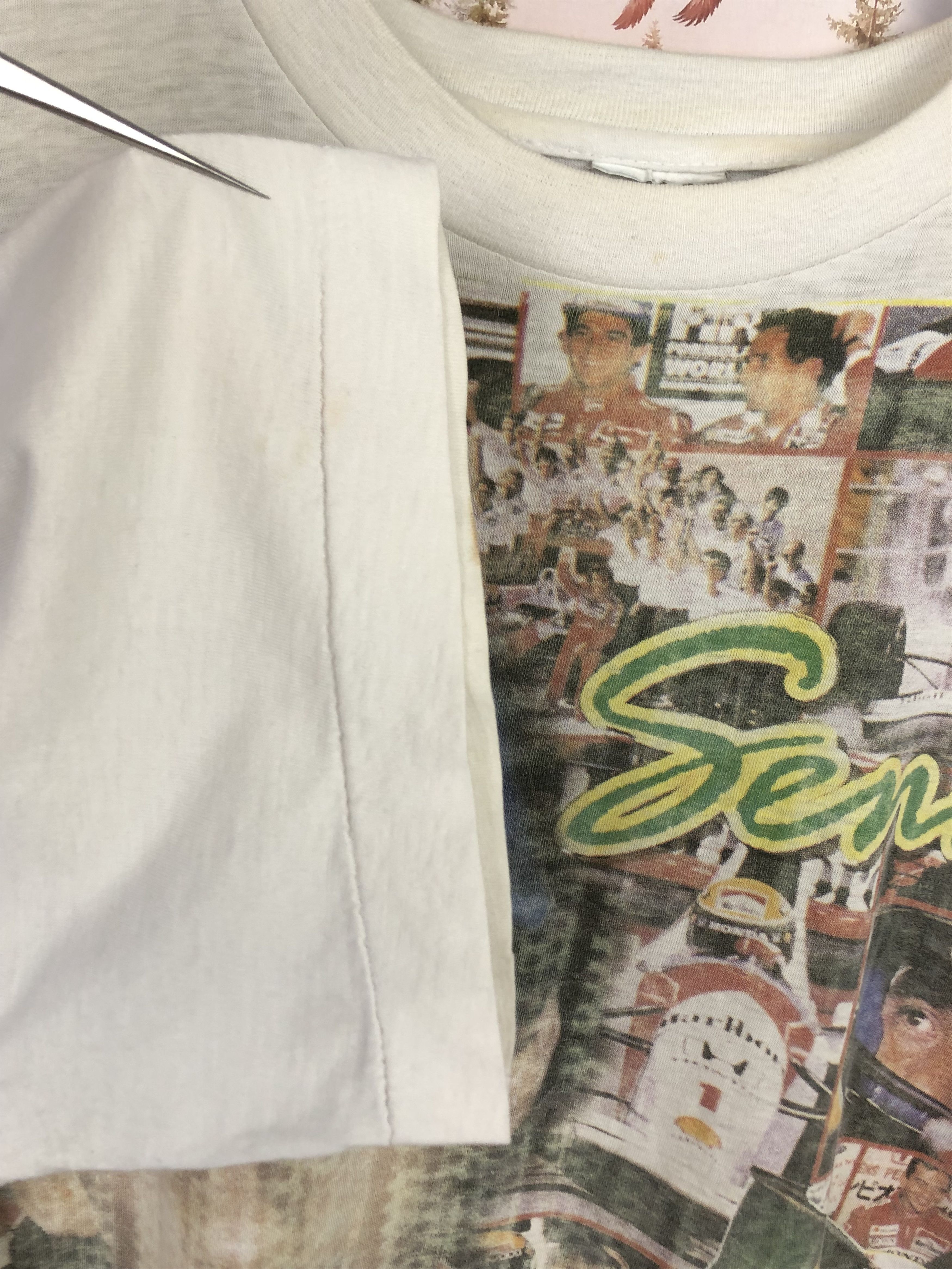 Vintage Vintage 90's Ayrton Senna Racing Tee Shirt Over Print Shirt Size US L / EU 52-54 / 3 - 11 Thumbnail