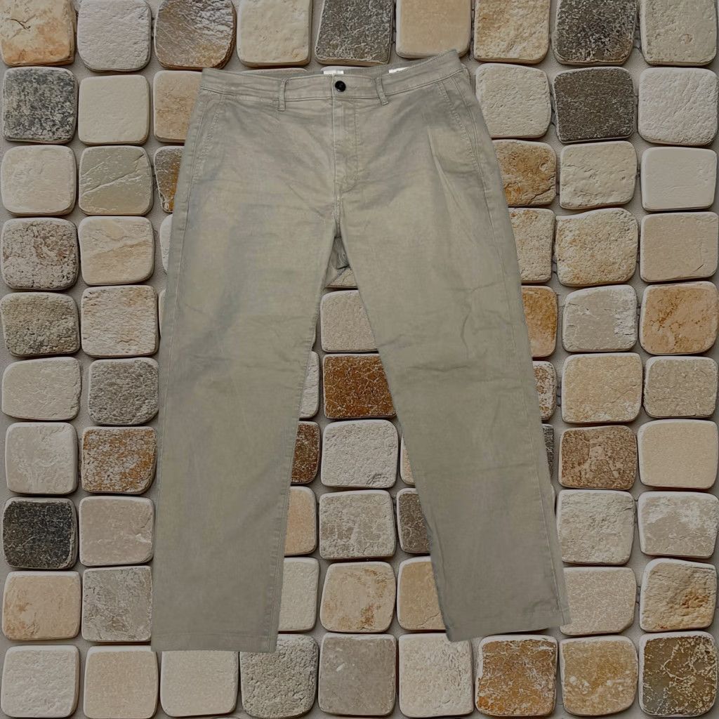 Flint And Tinder Pants Mens 34 Beige Chino Slim Fit Cotton Stretch Straight Leg, Men's