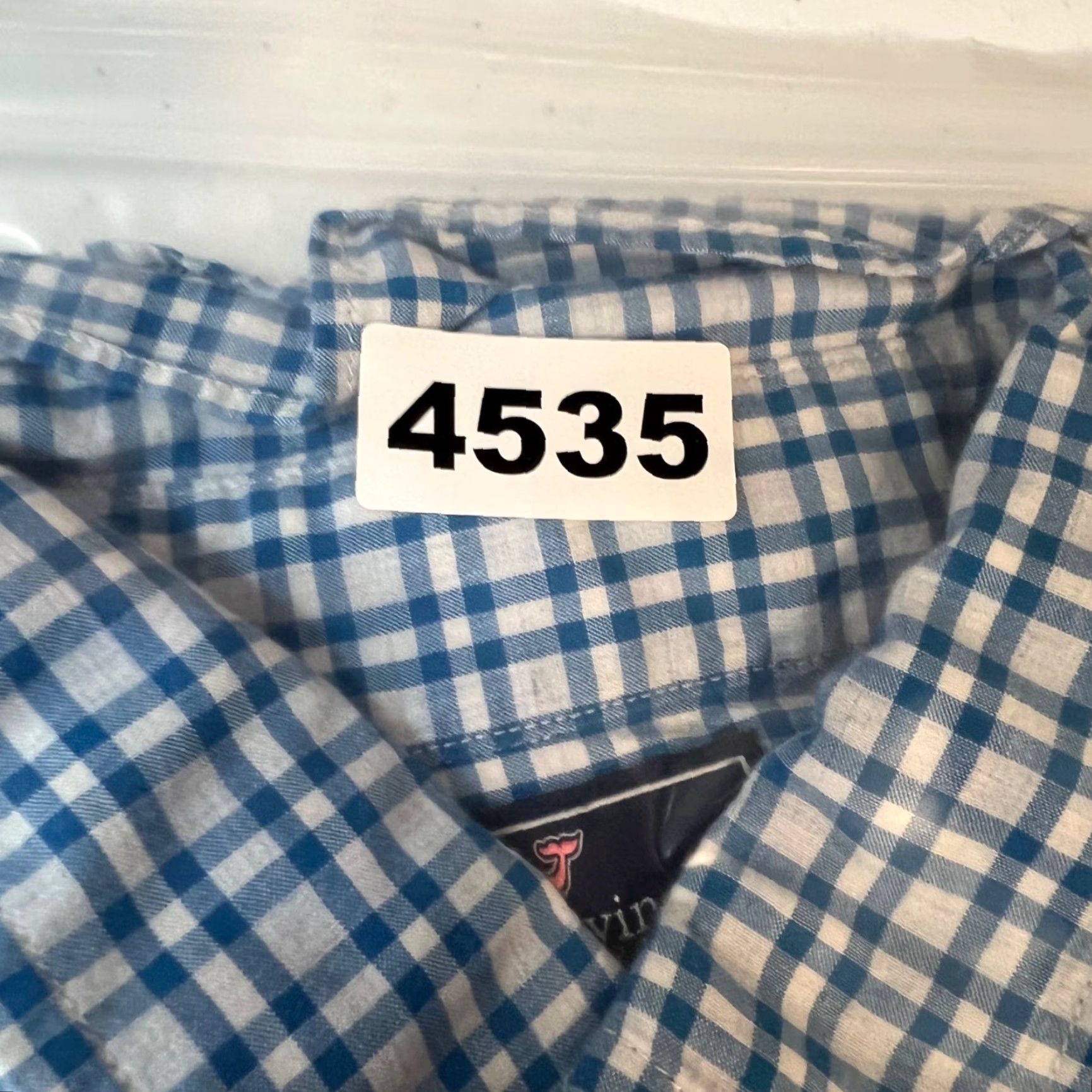 Vineyard Vines Vineyard Vines Tucker Shirt Medium Slim Fit Blue Checkered 100% Cotton Button-Up Mens Size US M / EU 48-50 / 2 - 7 Thumbnail