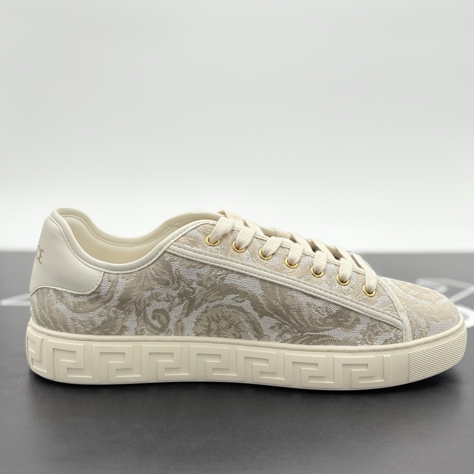 Versace Versace Barocco Greca Sneaker ' Beige Print ' | WORN ONCE! Size US 11 / EU 44 - 10 Thumbnail