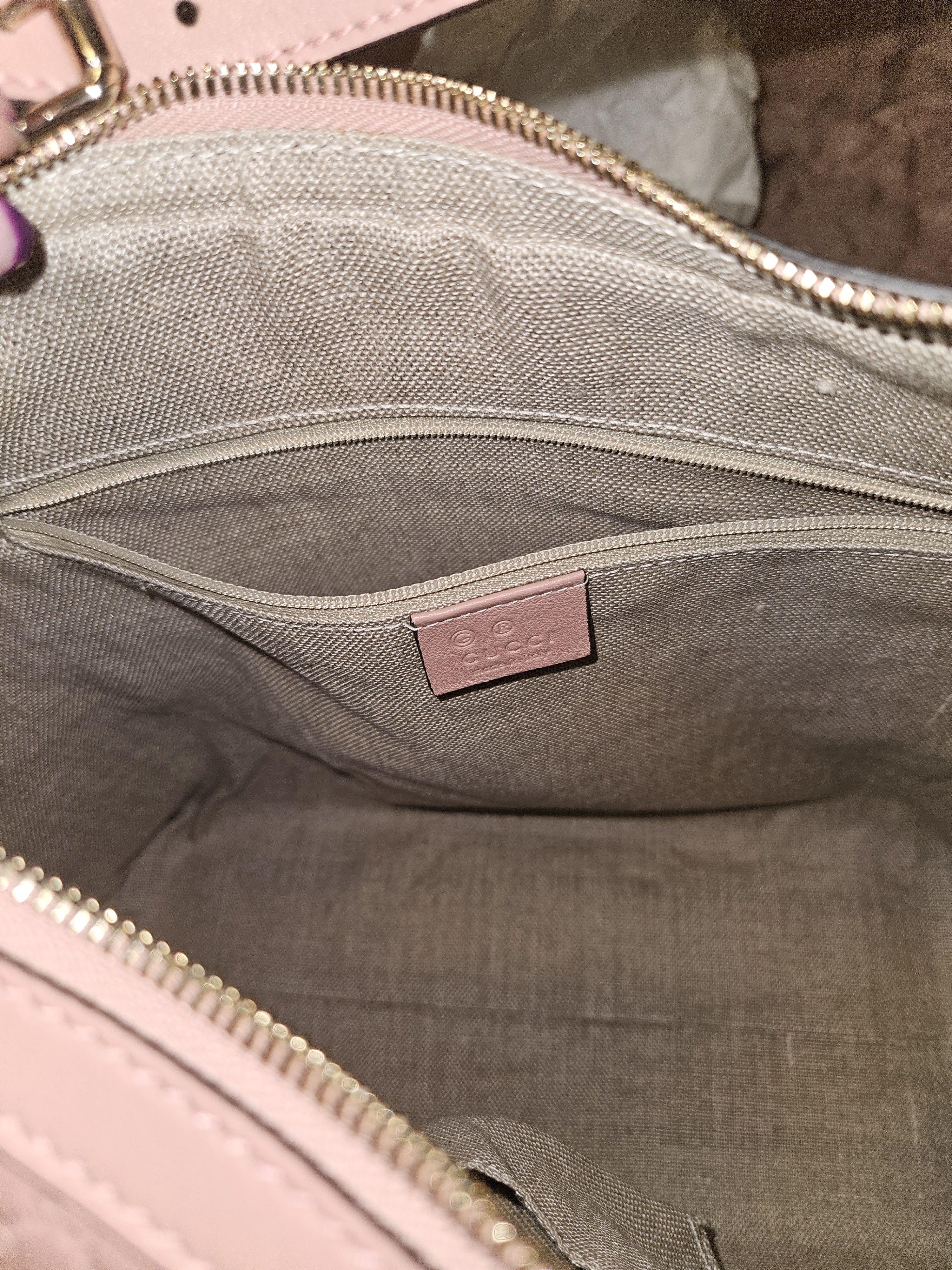 Gucci Pink Guccissima Size ONE SIZE - 4 Thumbnail