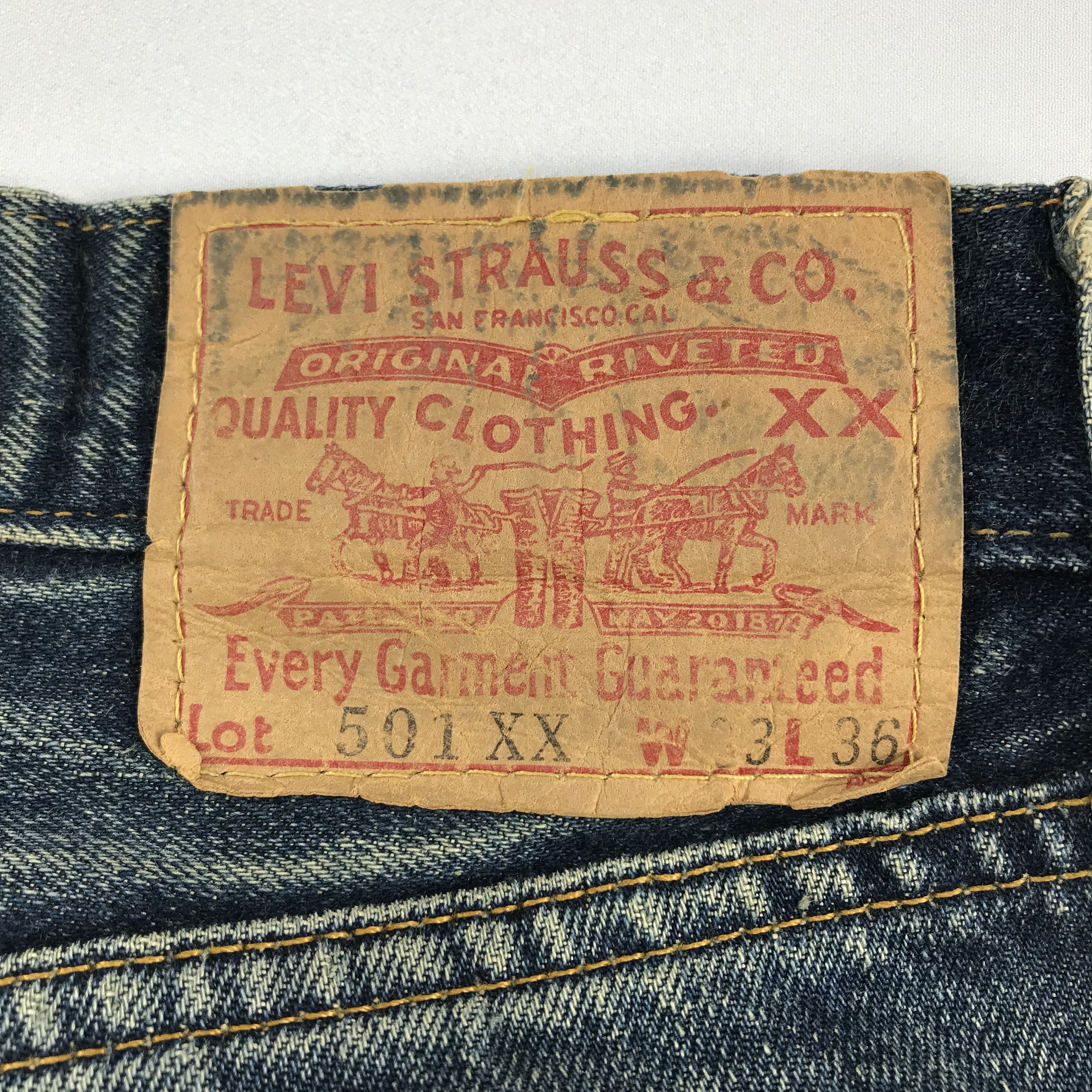 Levi's Vintage Levis 501 Big E Selvedge Denim Jeans Size US 32 / EU 48 - 5 Thumbnail