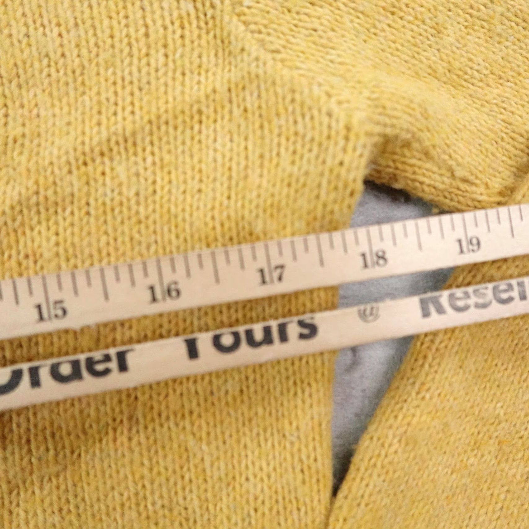 Vintage VINTAGE Campus Sweater Mens Medium Mustard Yellow Zip Up Mock Neck Cardigan 70s Size US M / EU 48-50 / 2 - 6 Thumbnail