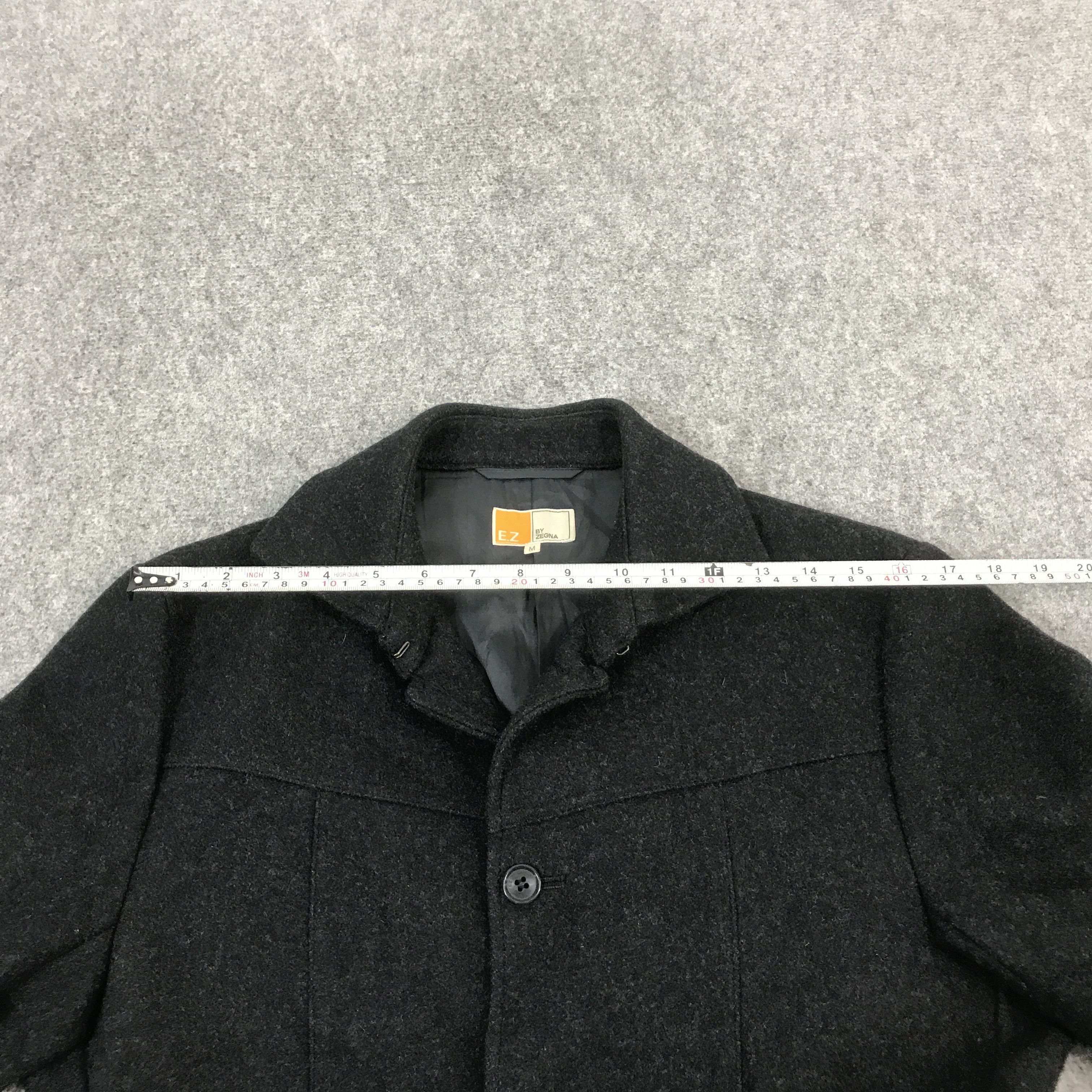 Z Zegna EZ ZEGNA JAPAN DESIGN WOOL BUTTON UP JACKET Size US M / EU 48-50 / 2 - 9 Thumbnail