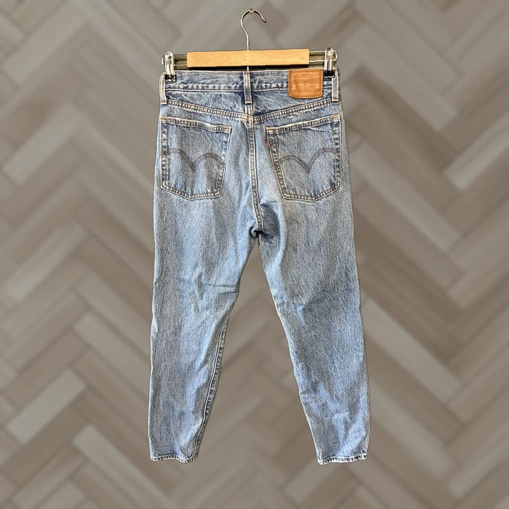 Levi's Levi's Premium Jeans Straight Classic Rise Wedgie Fit 26 Blue Denim 5-Pocket Regular Women Jeans Vintage: No Distressed Size 26" / US 2 / IT 38 - 1 Thumbnail