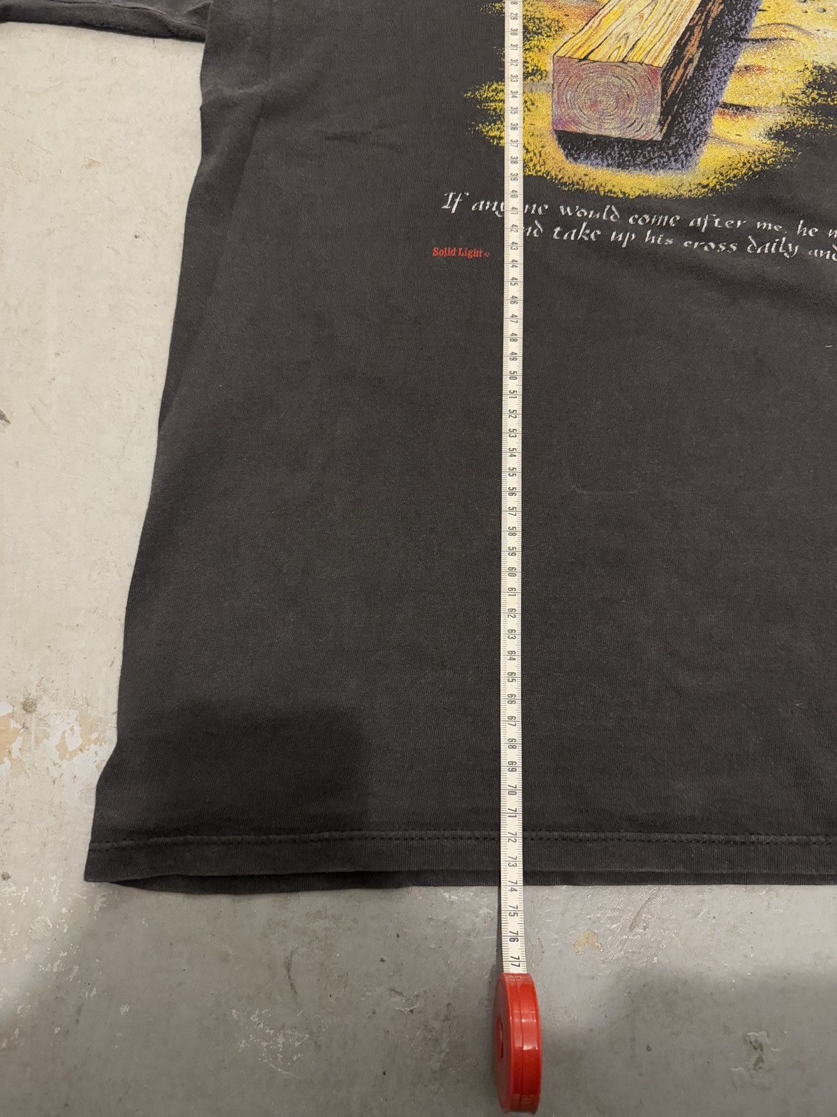 Vintage *RARE* 1990s FADED JESUS GOD RELIGION TEE SINGLE STITCH Size US XL / EU 56 / 4 - 11 Thumbnail
