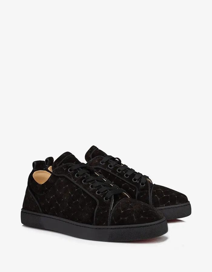 Christian Louboutin o1s1wg110225 Louis Junior Orlato Flat in Black Size US 14 / EU 47 - 1 Thumbnail