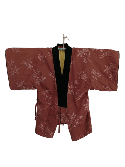 Japanese Brand Vintage Hanten Kimono Flower Motif Warm Wear Jacket Size US XL / EU 56 / 4 - 1 Thumbnail