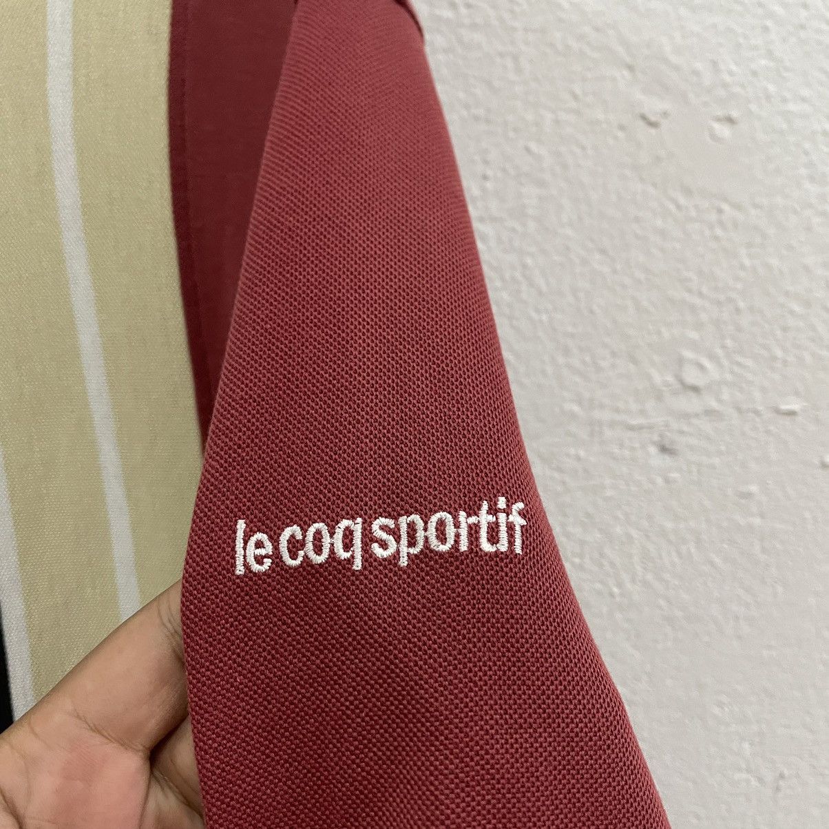 Le Coq Sportif × Vintage 🔥Vintage Le Coq Sportif Center Loto Stripes Polos Shirts Size US L / EU 52-54 / 3 - 5 Thumbnail