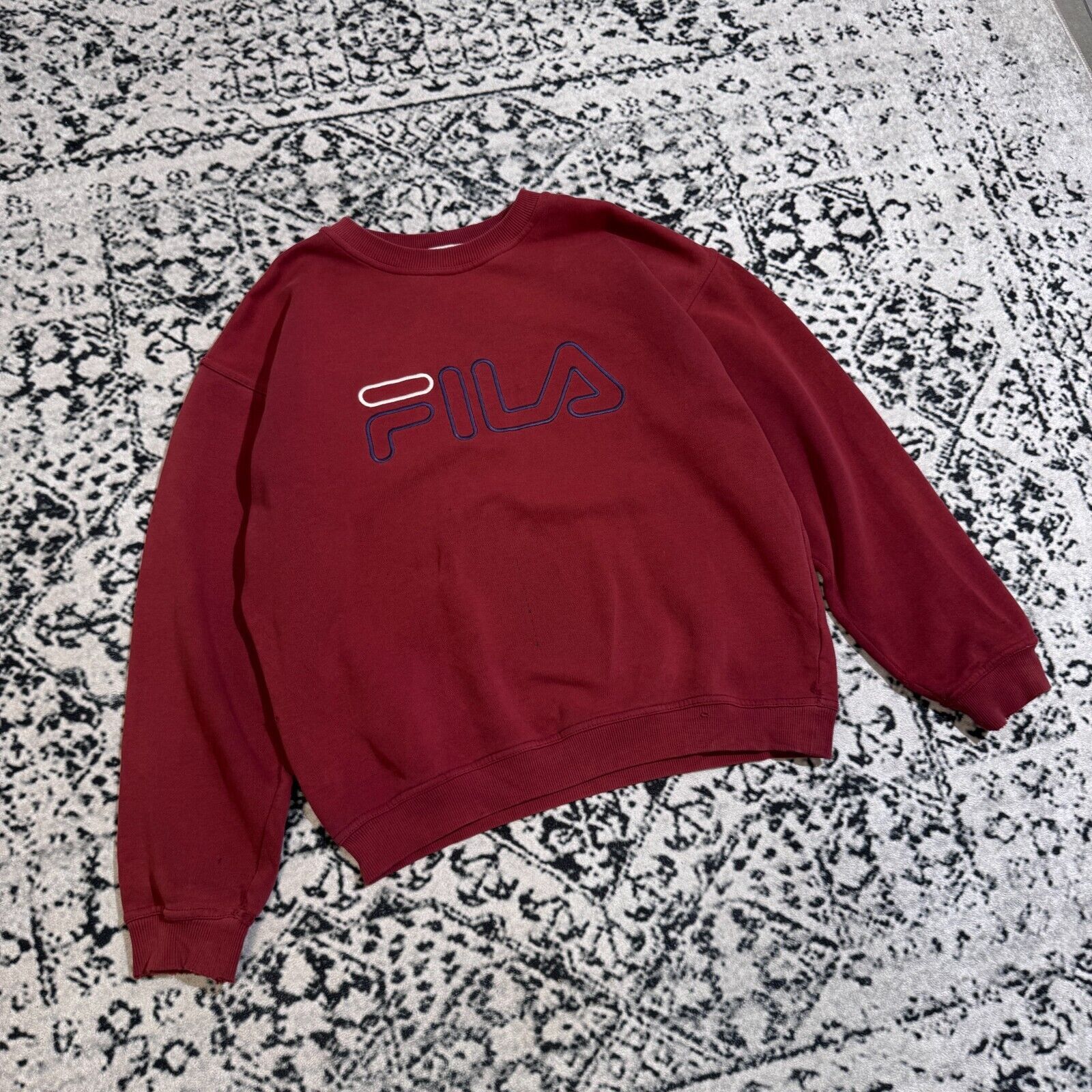 Fila × Vintage Fila Unisex Red Cotton Sweatshirt Size S Vintage Logo Size US S / EU 44-46 / 1 - 3 Thumbnail