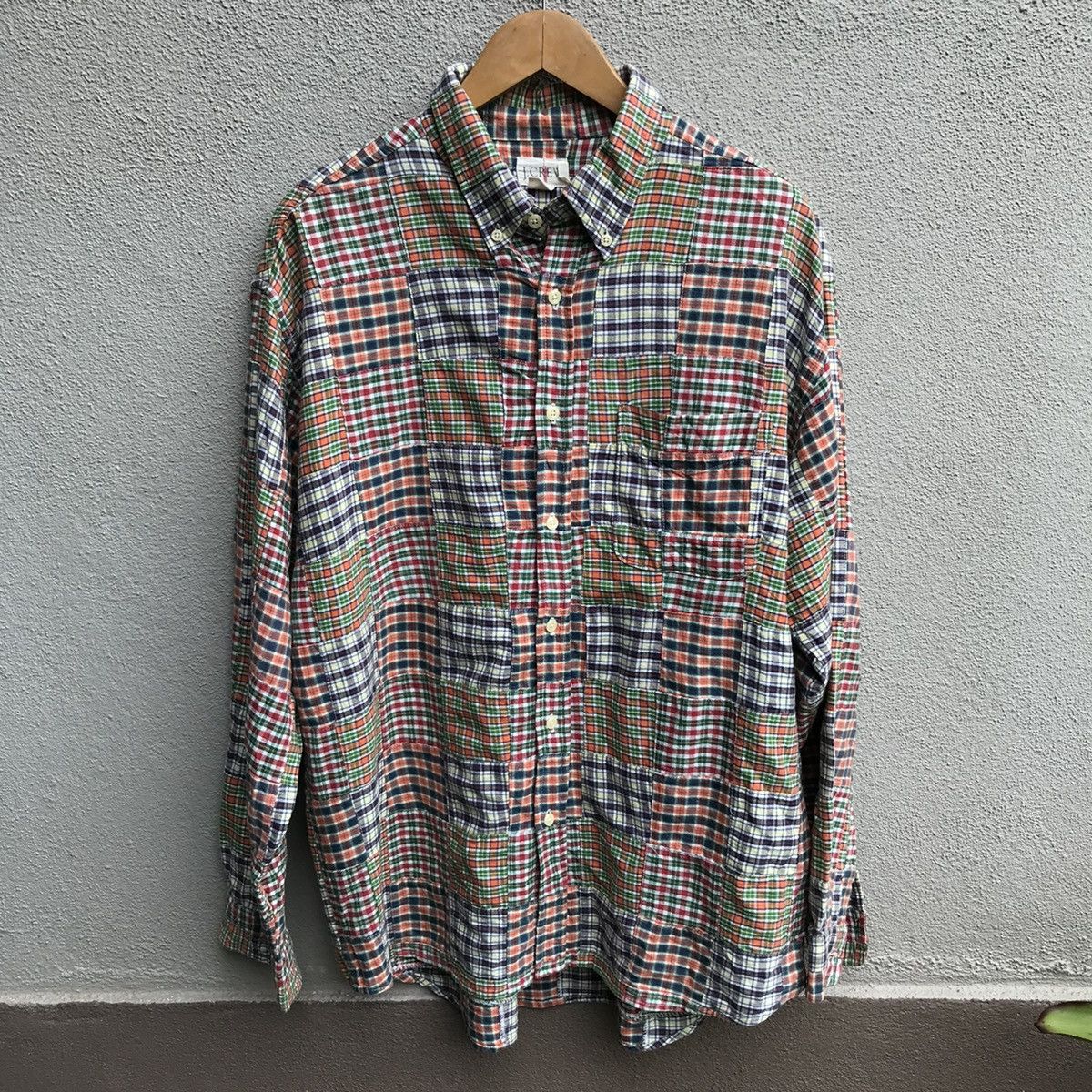 J.Crew J CREW patchwork madras shirt Size US XL / EU 56 / 4 - 1 Thumbnail