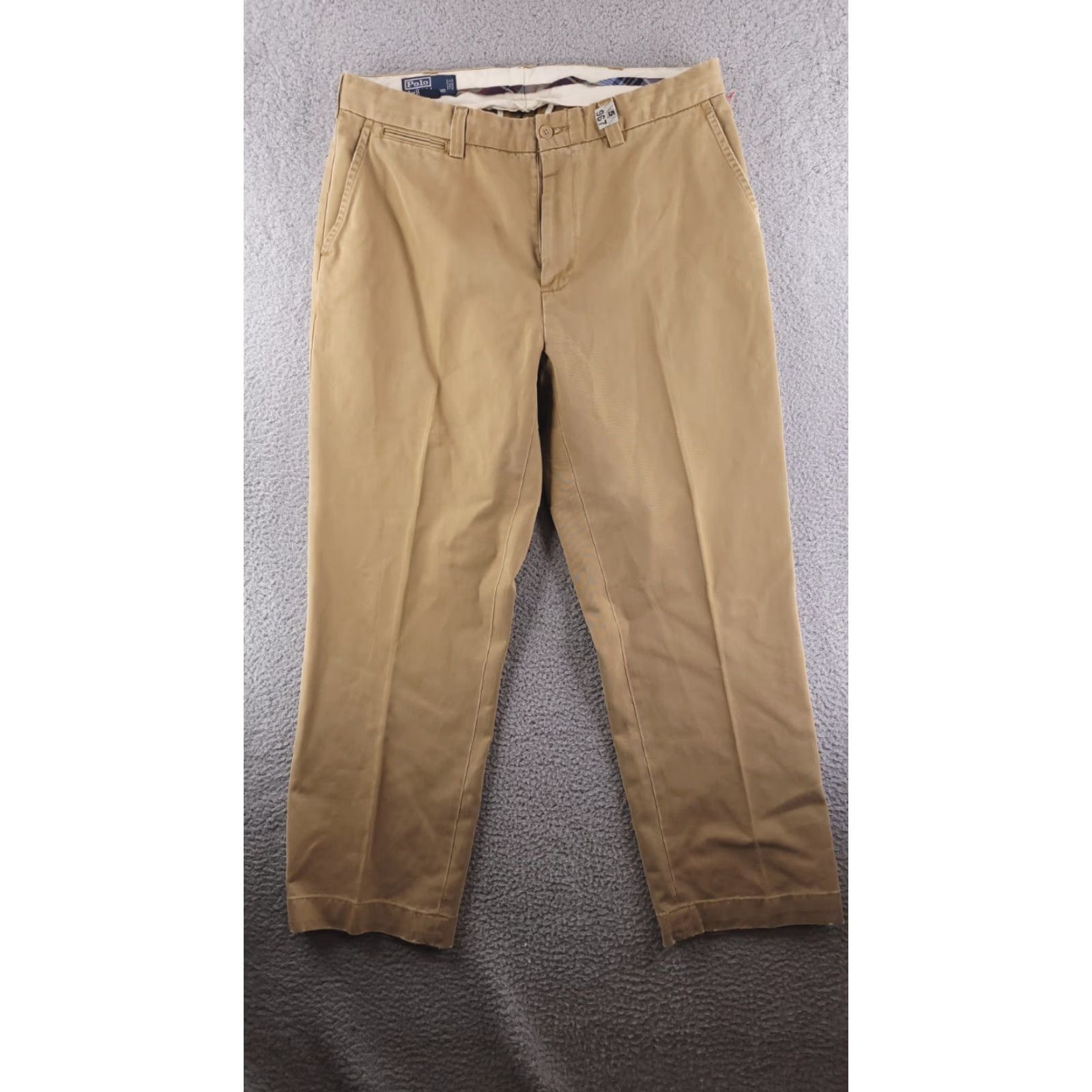 Polo Ralph Lauren Polo Ralph Lauren Pants Mens 36x29 Relaxed Fit Khaki Brown Baggy Khakis Inseam 29 Flat Front 36 Regular Mens Size US M / EU 48-50 / 2 - 2 Thumbnail
