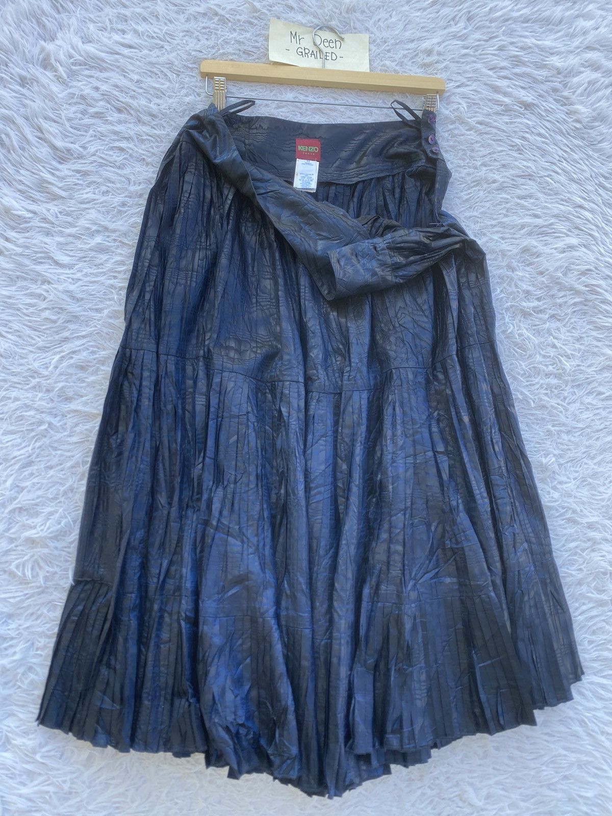 Kenzo Rare KENZO Pleated Midi Skirt Size 29" - 9 Thumbnail