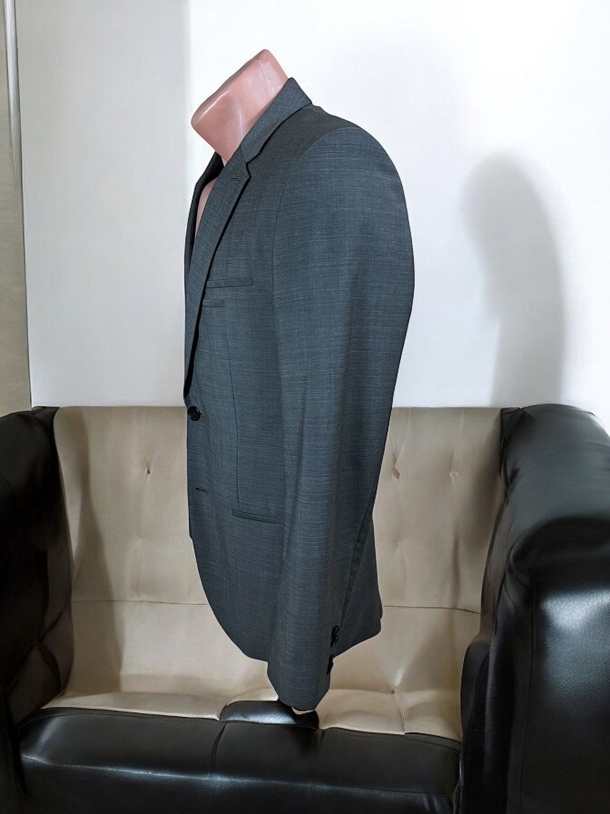 Hugo Hugo Boss Grey Wool Suit Jacket size 48 Size 40R - 4 Thumbnail