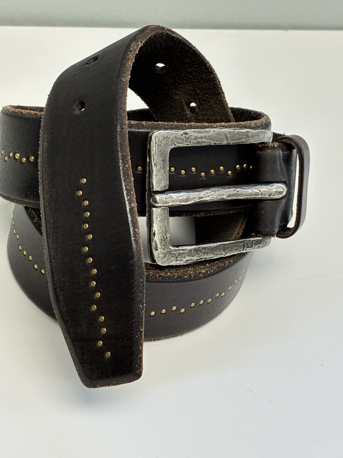 John Varvatos Studded belt 38 Size 38 - 3 Thumbnail