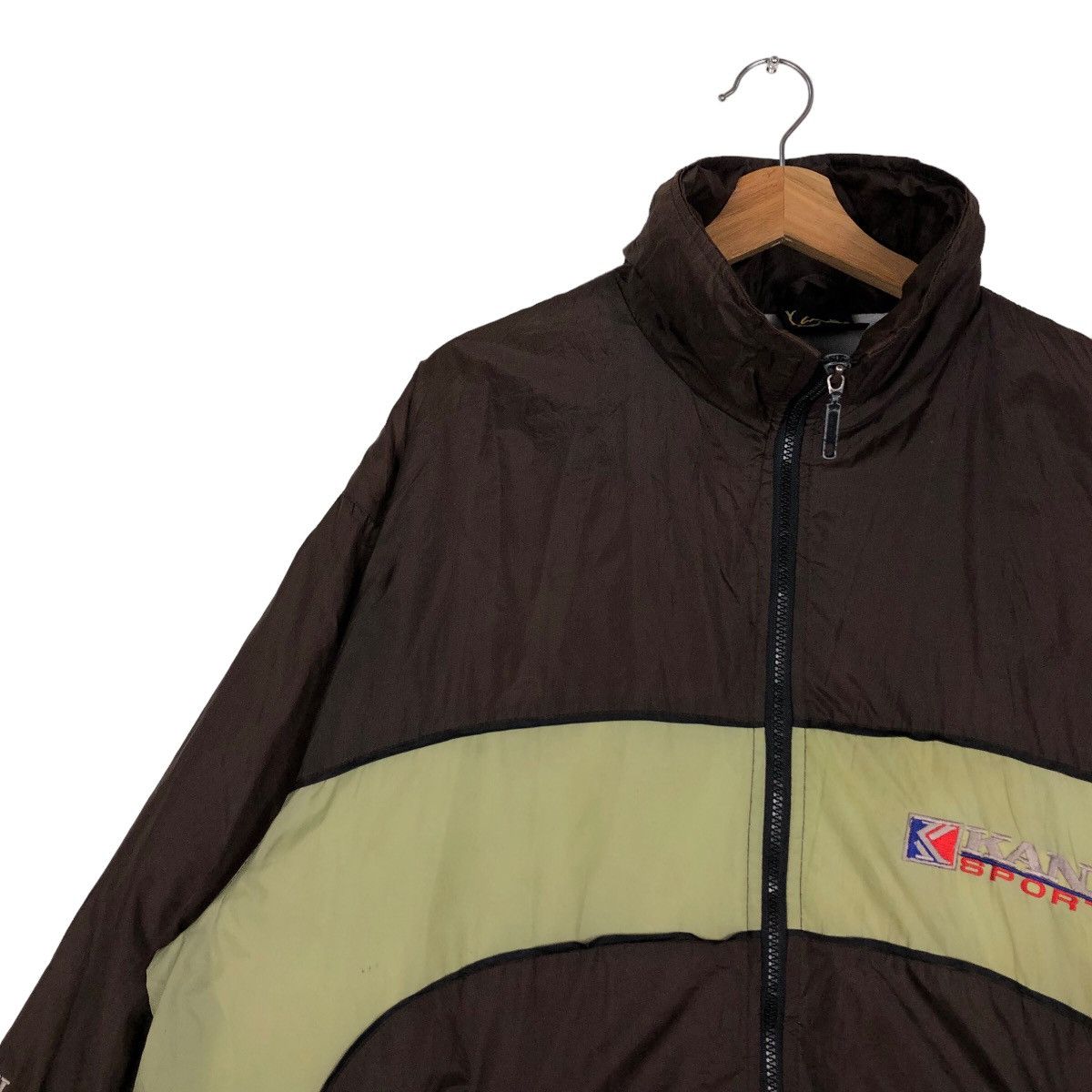 Vintage 🔥Vtg Nylon Bomber Jacket Karl Kani Spell Out Big Logo Size US M / EU 48-50 / 2 - 7 Thumbnail