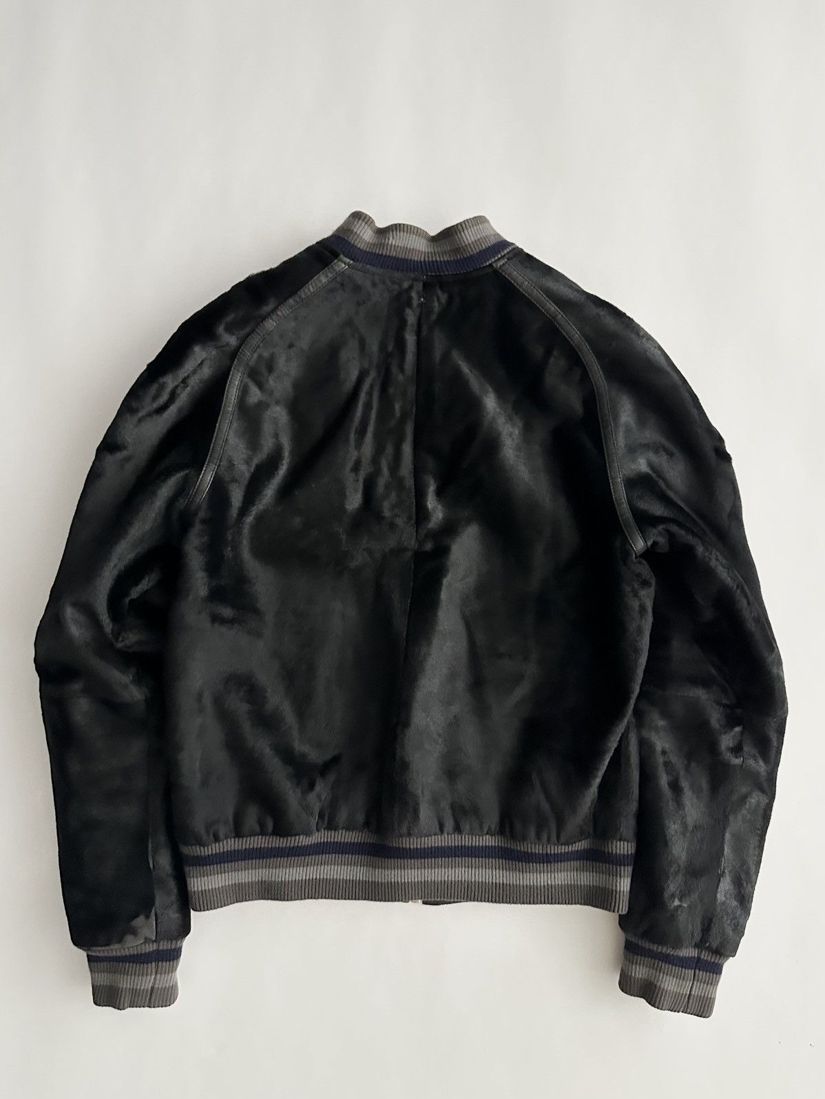 Dolce & Gabbana Dolce Gabbana 2000’s Calf Hair Leather Bomber Jacket Size US M / EU 48-50 / 2 - 3 Thumbnail
