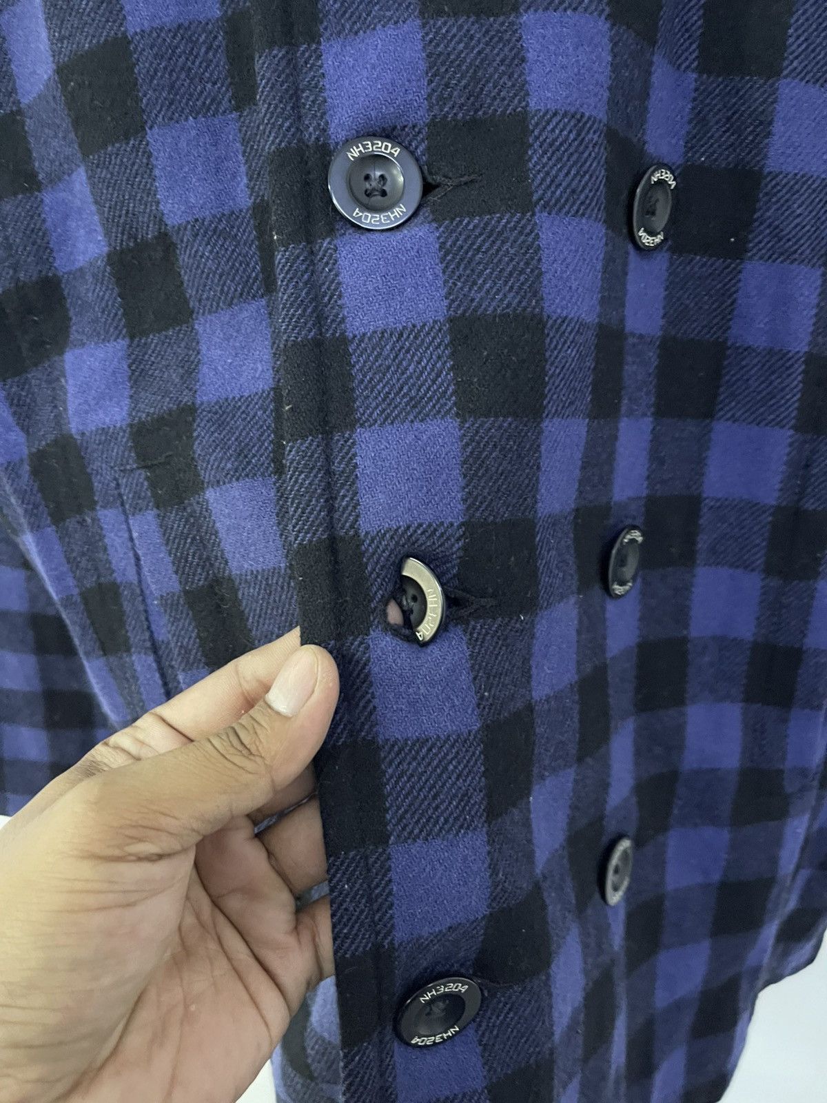 Neighborhood 2004 Neighborhood Enemy Plaid Double Breasted Jacket Size US S / EU 44-46 / 1 - 6 Thumbnail