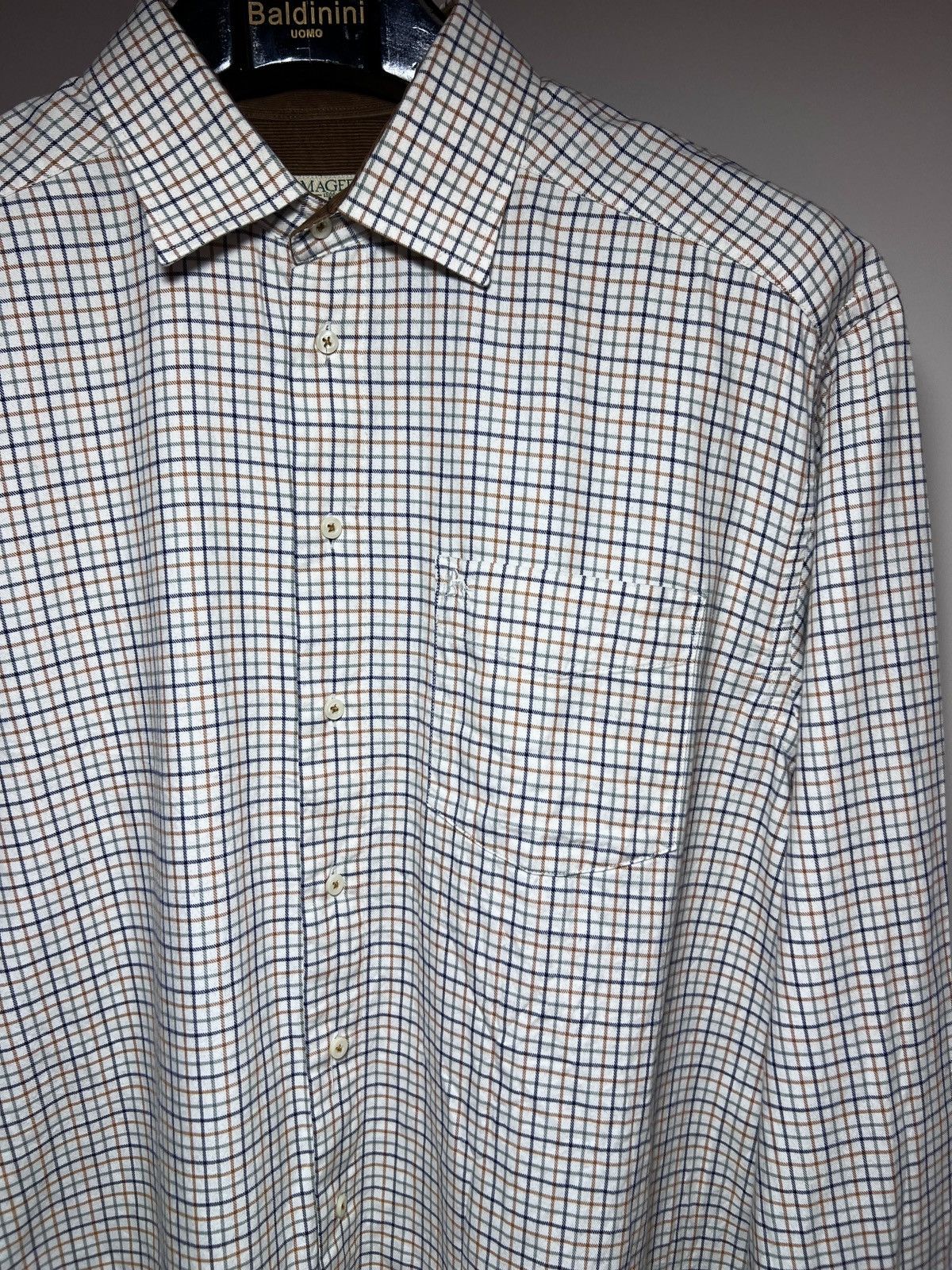 Magee Magee 1866 Men's Shirt XXL Check - Velour Collar Size US XXL / EU 58 / 5 - 3 Thumbnail