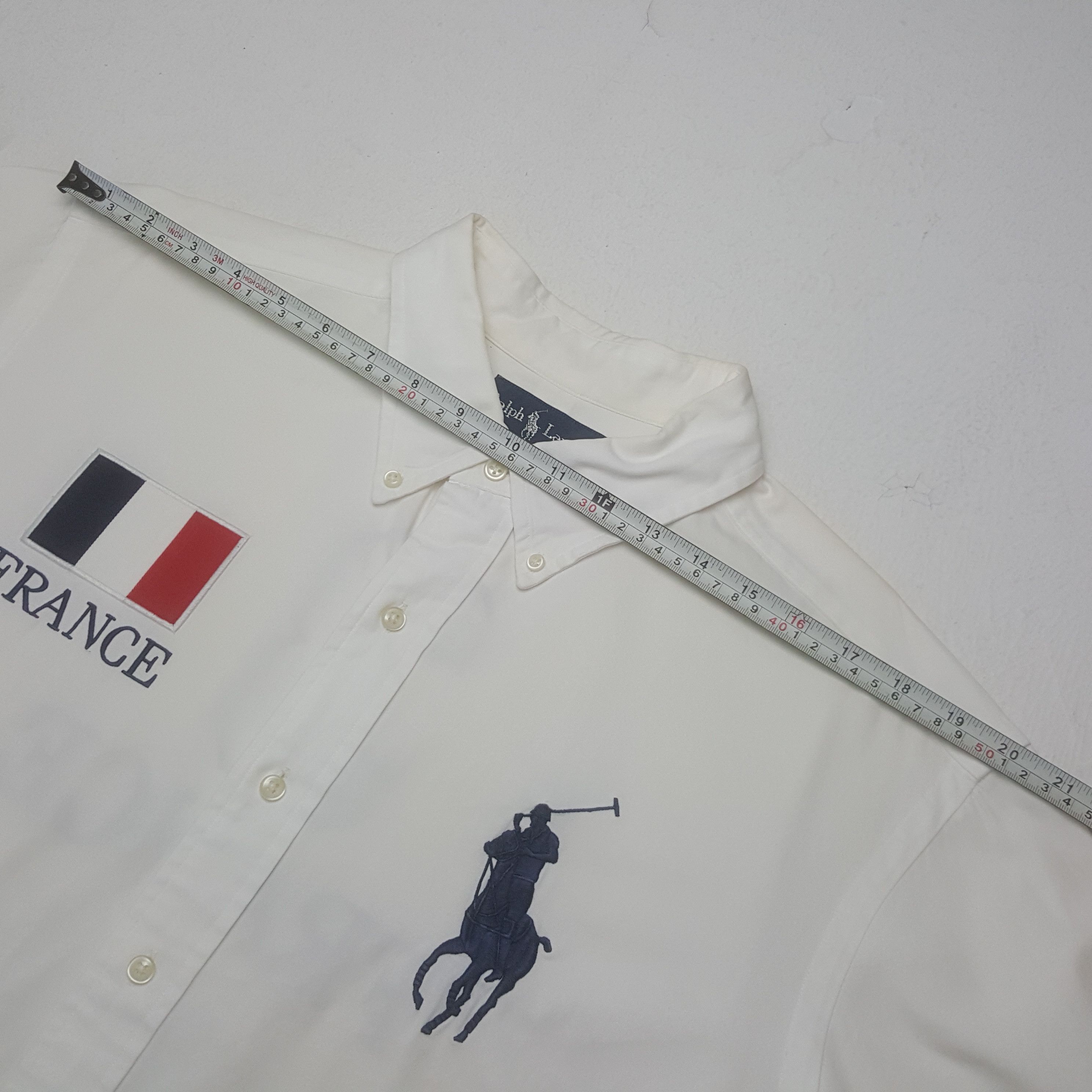 Ralph Lauren × Vintage Vintage Ralph Lauren 3 France Button up Shirt Size US XL / EU 56 / 4 - 6 Thumbnail