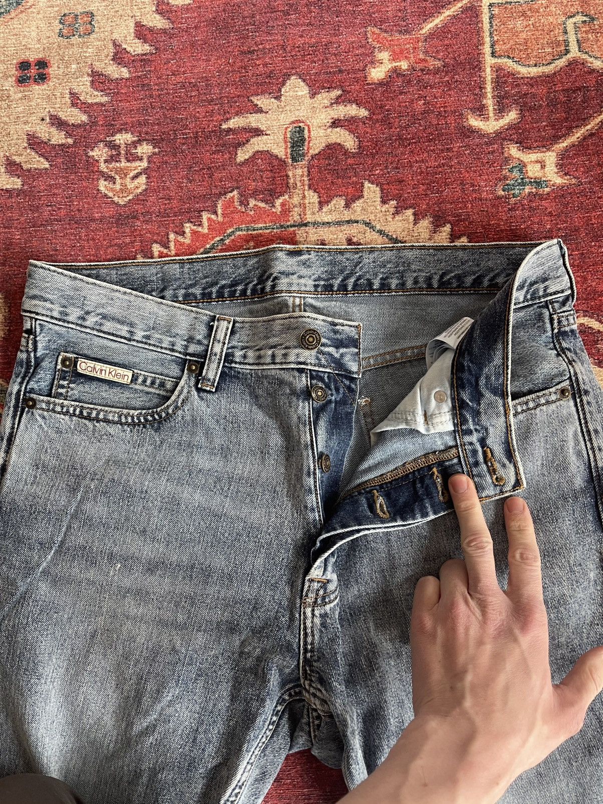 Calvin Klein Calvin Klein Relaxed Straight Jeans Size US 32 / EU 48 - 5 Thumbnail