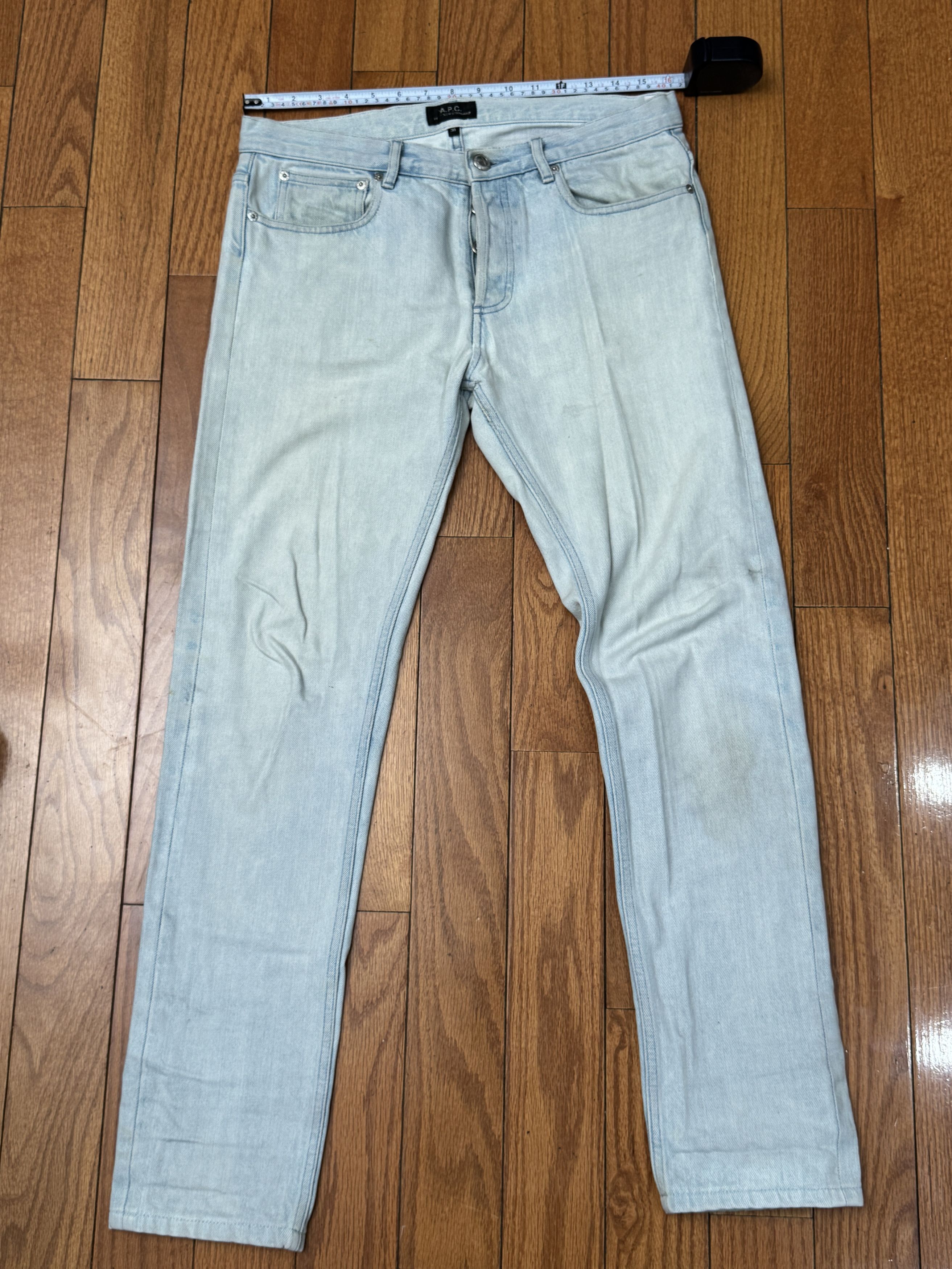 A.P.C. Selvedge Petite New Standard APC Denim Light Blue Wash Size US 30 / EU 46 - 2 Thumbnail