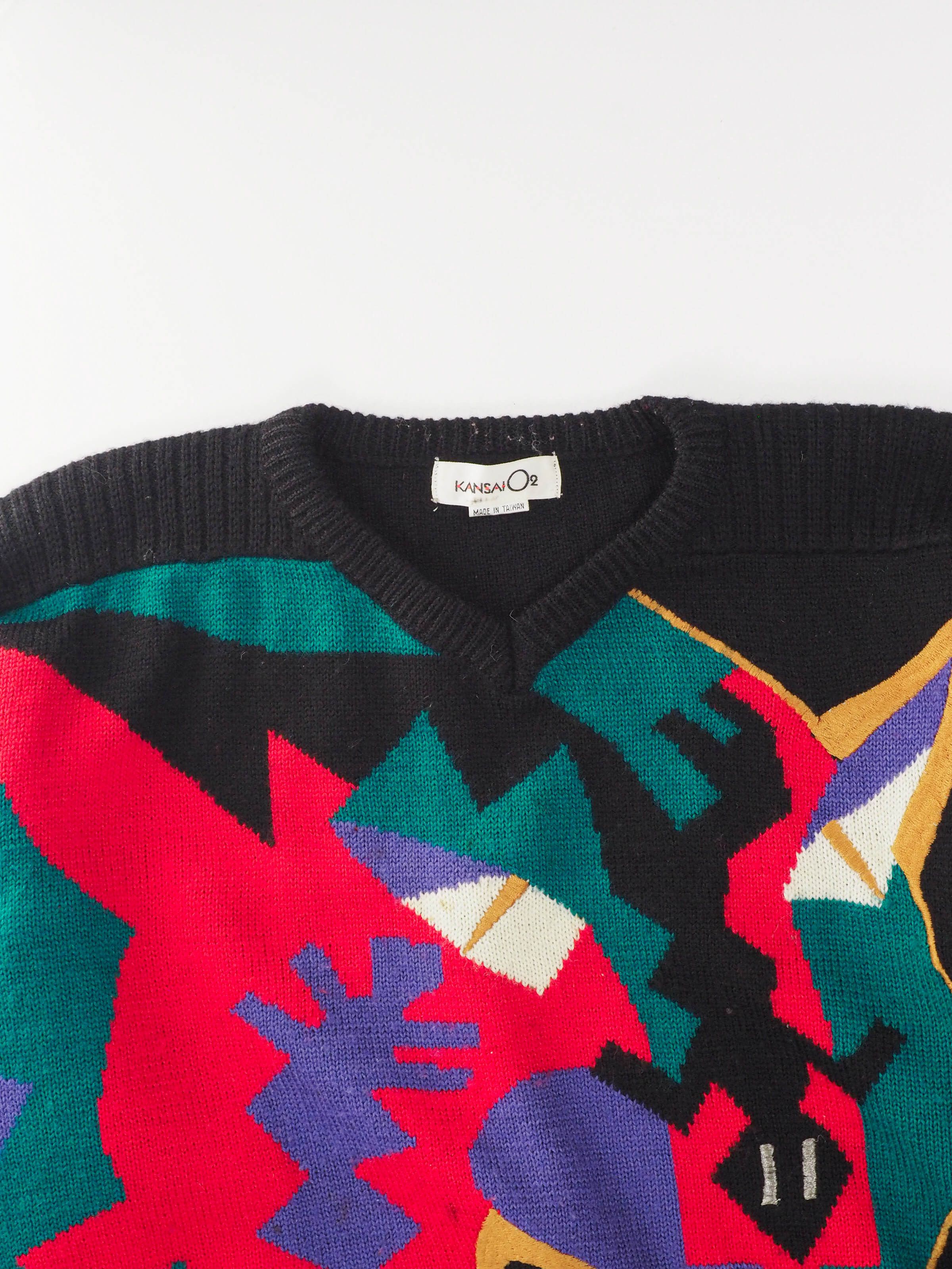 Kansai Yamamoto 80's Kansai yamamoto sweater knit Size US M / EU 48-50 / 2 - 3 Thumbnail