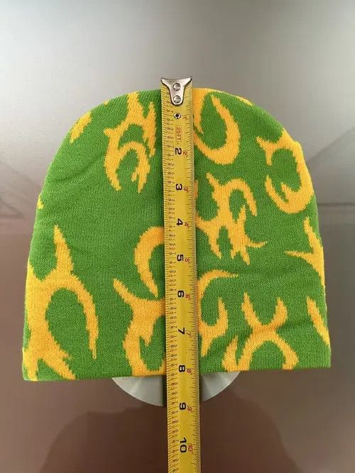 Other Y2K Fire Beanie (green + yellow) Size ONE SIZE - 4 Thumbnail