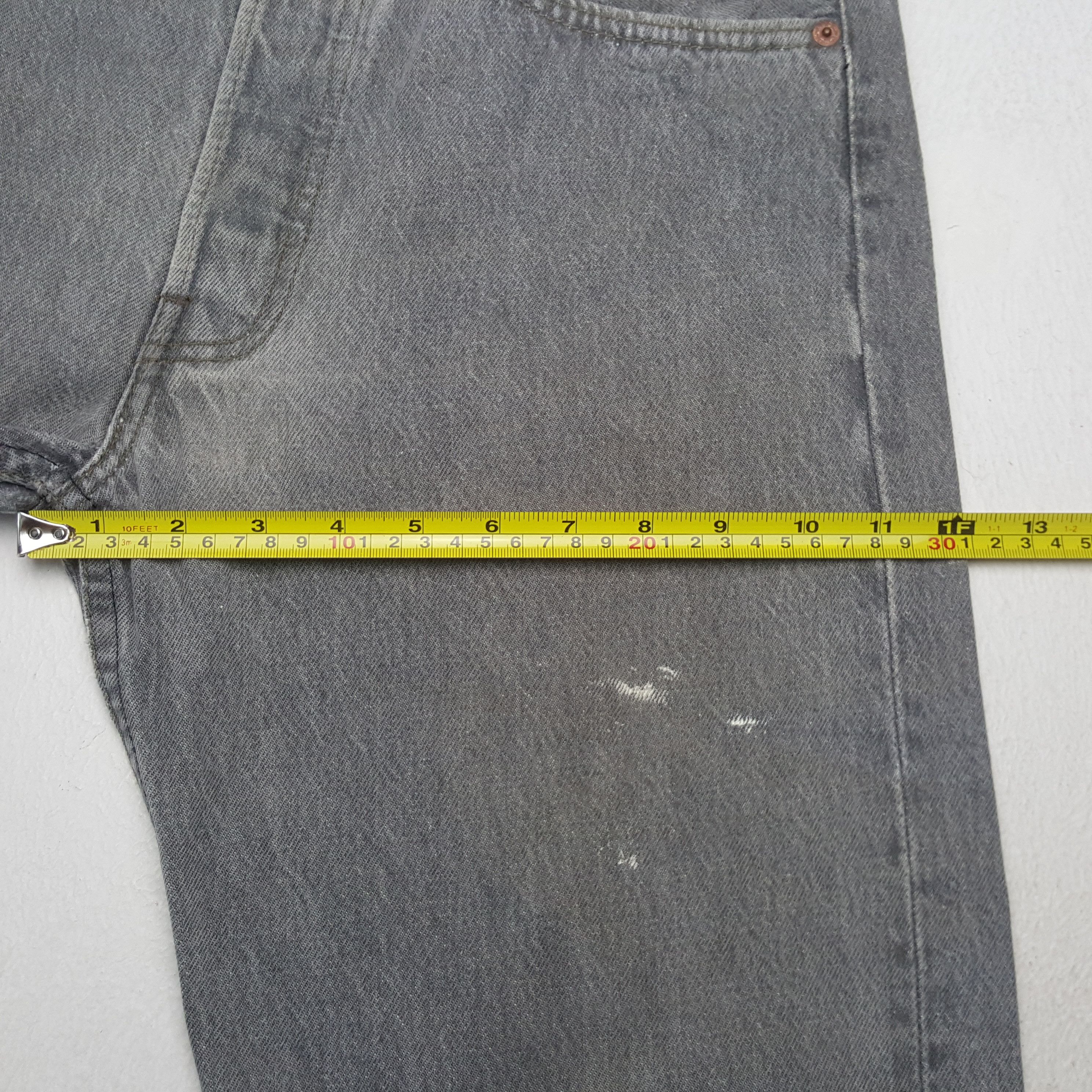 Levi's Vintage 90's Levis 501 Faded Gray Denim Jeans RR10 Size US 30 / EU 46 - 9 Thumbnail
