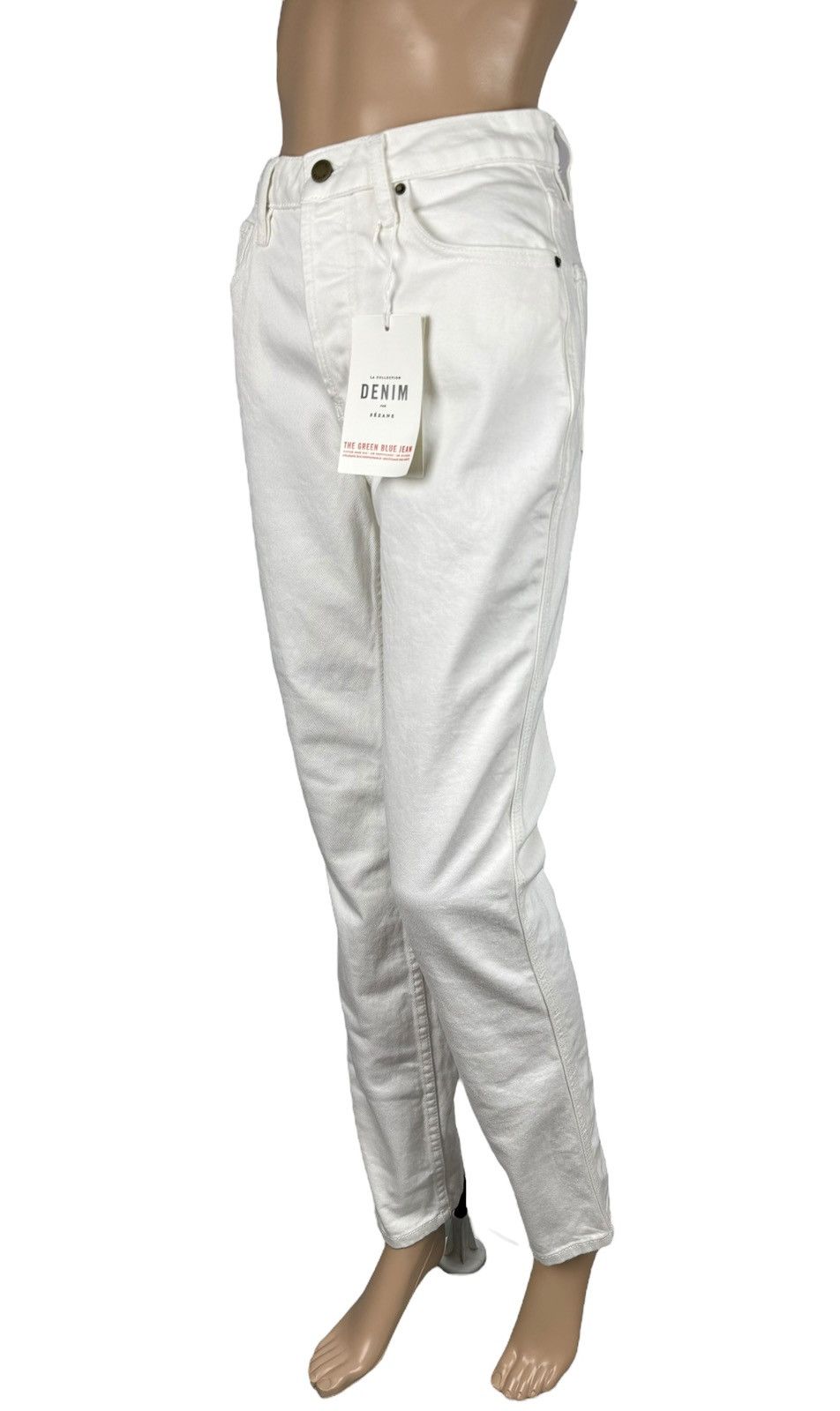 Sezane Sezane Denim Pants High Waisted Slim Jeans size 26 Size 26" / US 2 / IT 38 - 1 Thumbnail