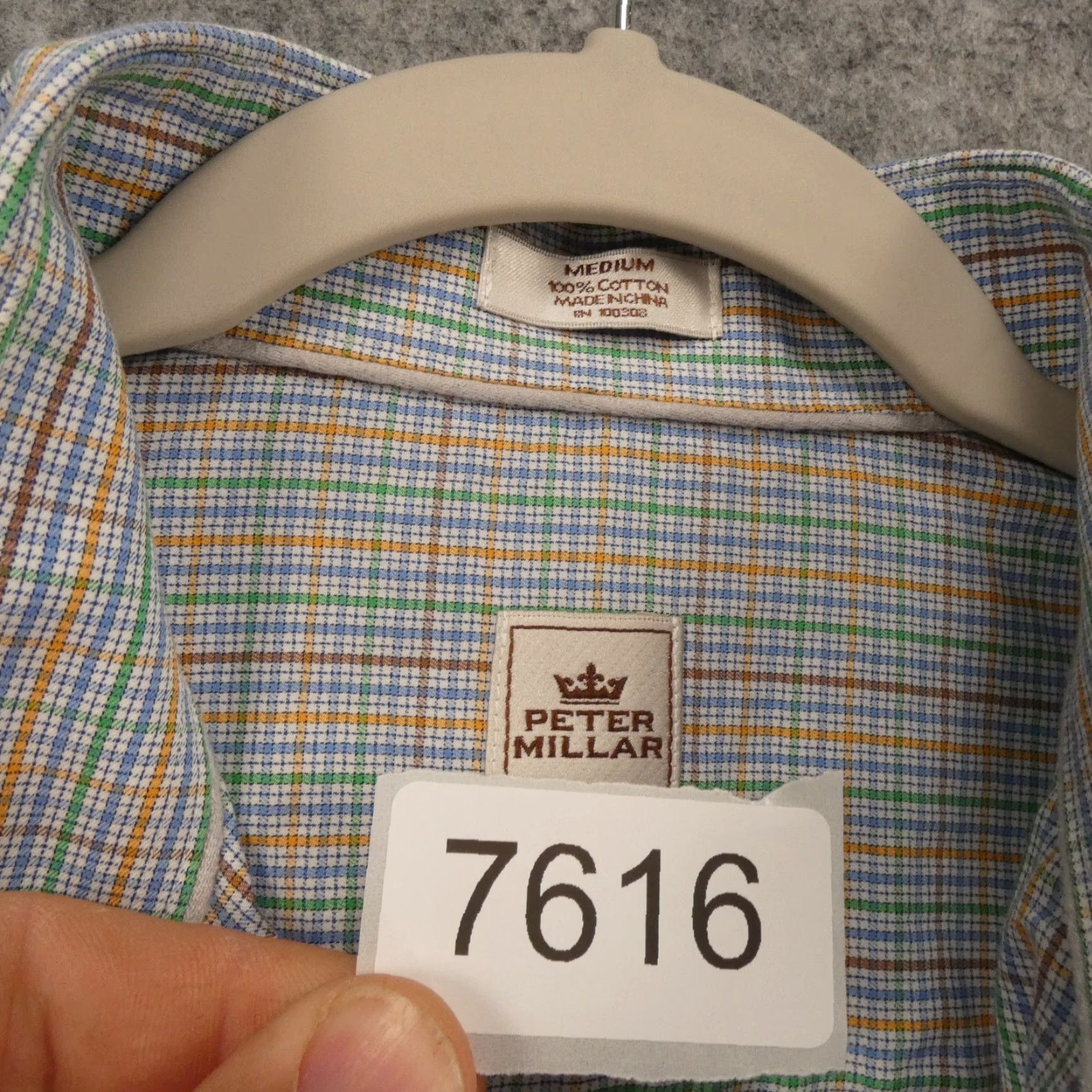 Peter Millar Peter Millar Shirt Mens Medium Long Sleeve Button Up Blue Green Check Shirt Size US M / EU 48-50 / 2 - 7 Thumbnail