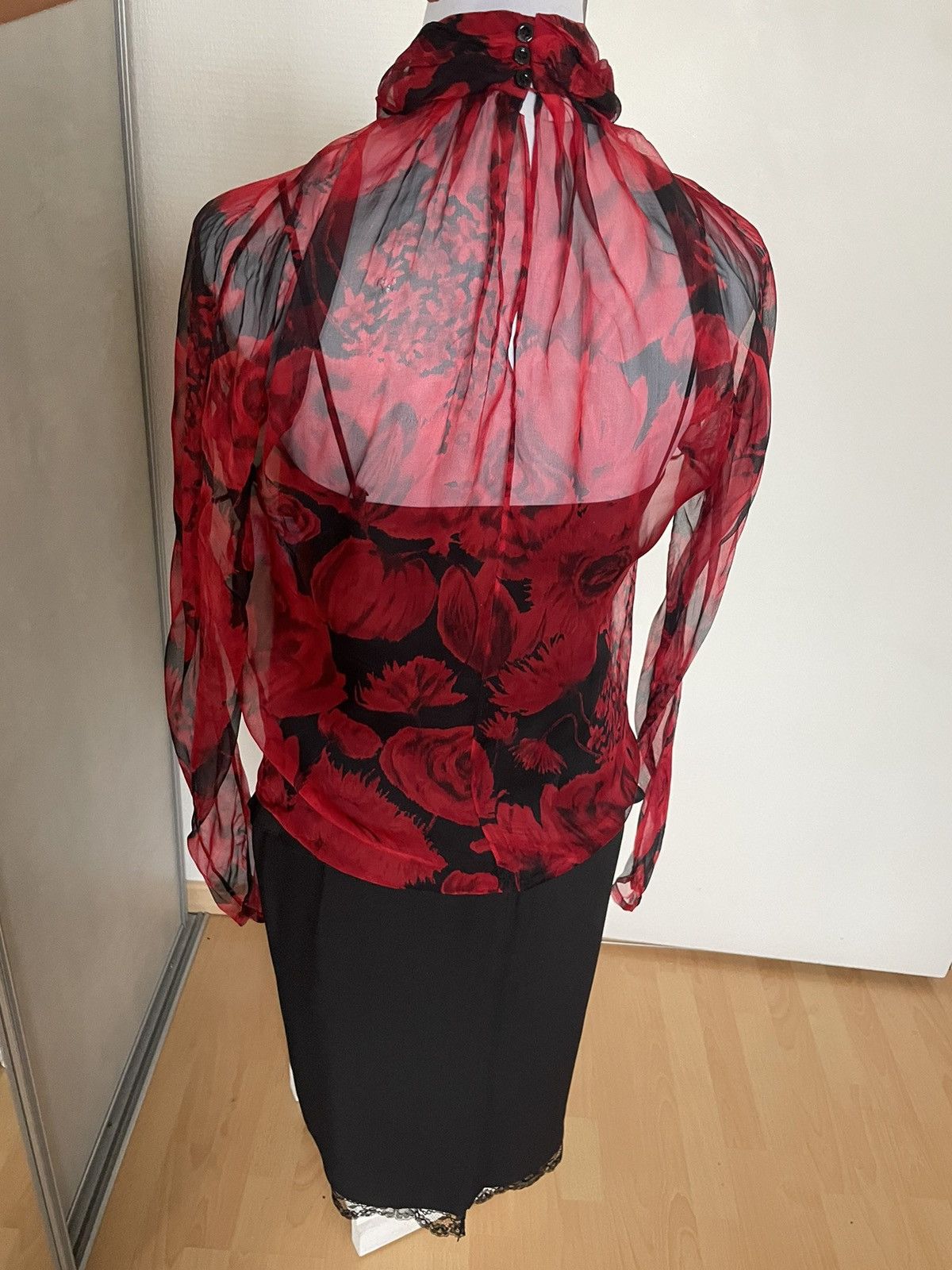 Dior CHRISTIAN DIOR SET SILK BLOUSE AND SKIRT Size S / US 4 / IT 40 - 3 Thumbnail
