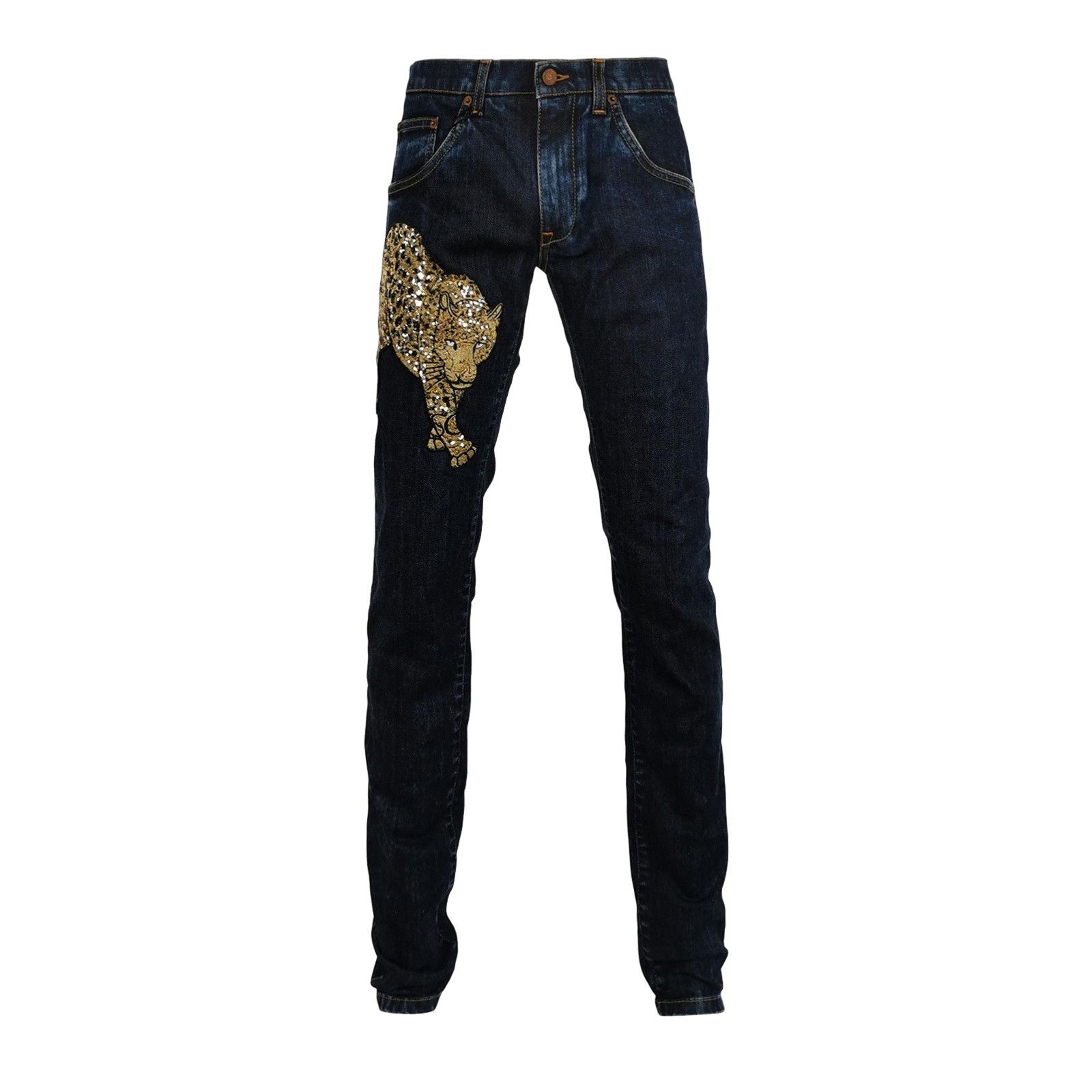Dolce & Gabbana Dolce & Gabbana Sequin Leopard Jeans 46 Size US 30 / EU 46 - 1 Thumbnail