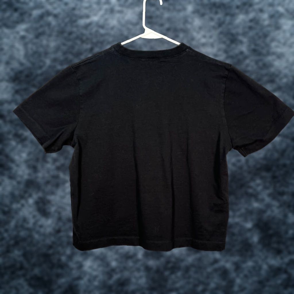 Topshop Topshop Womens T-Shirt Size 8 - 10 Black Cotton Crew Neck Short Sleeve Size M / US 6-8 / IT 42-44 - 1 Thumbnail