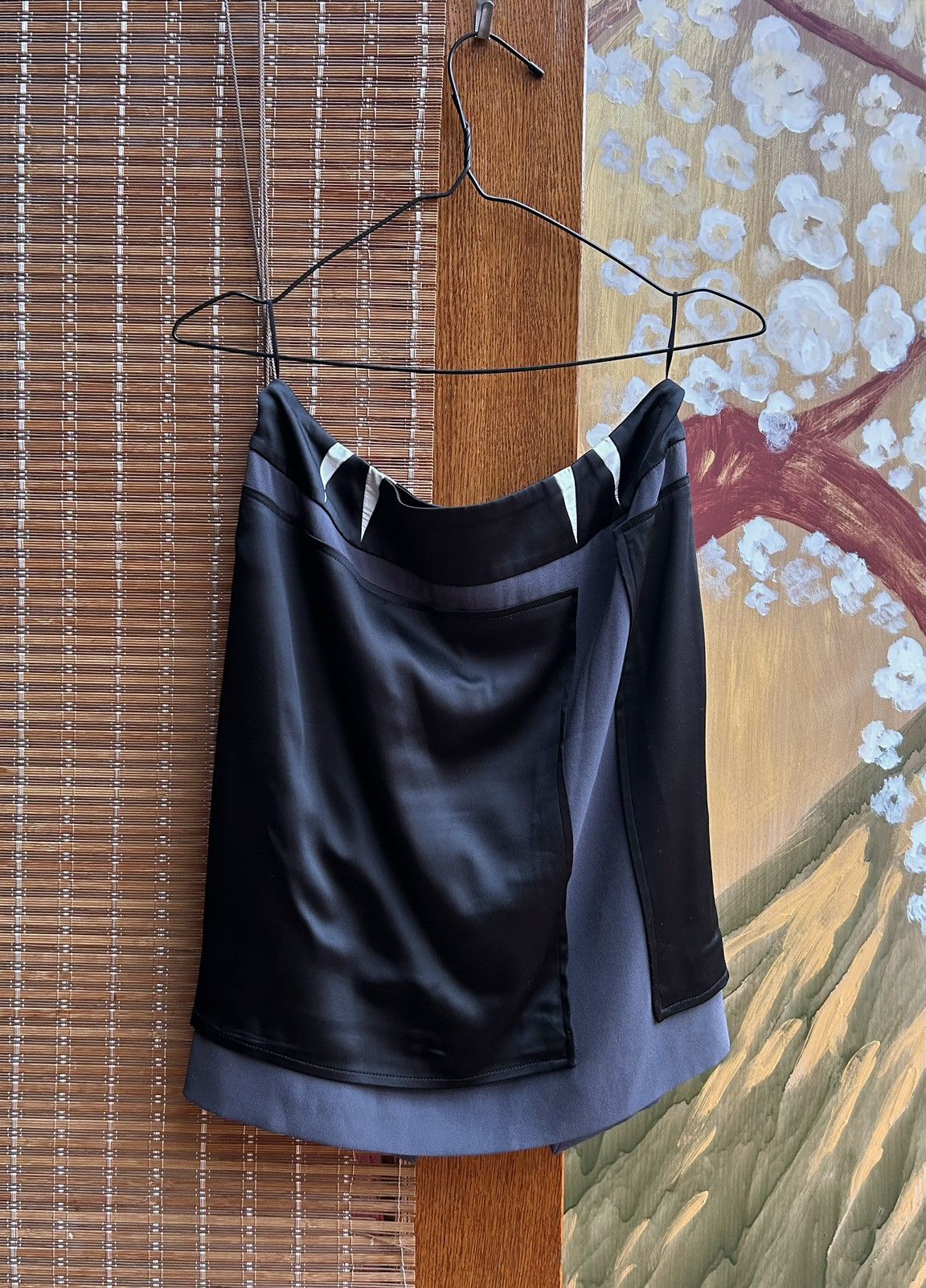 Balenciaga × Vintage Balenciaga Paris F/W 2008 Pencil Satin Skirt Size 42 Size 28" / US 6 / IT 42 - 1 Thumbnail