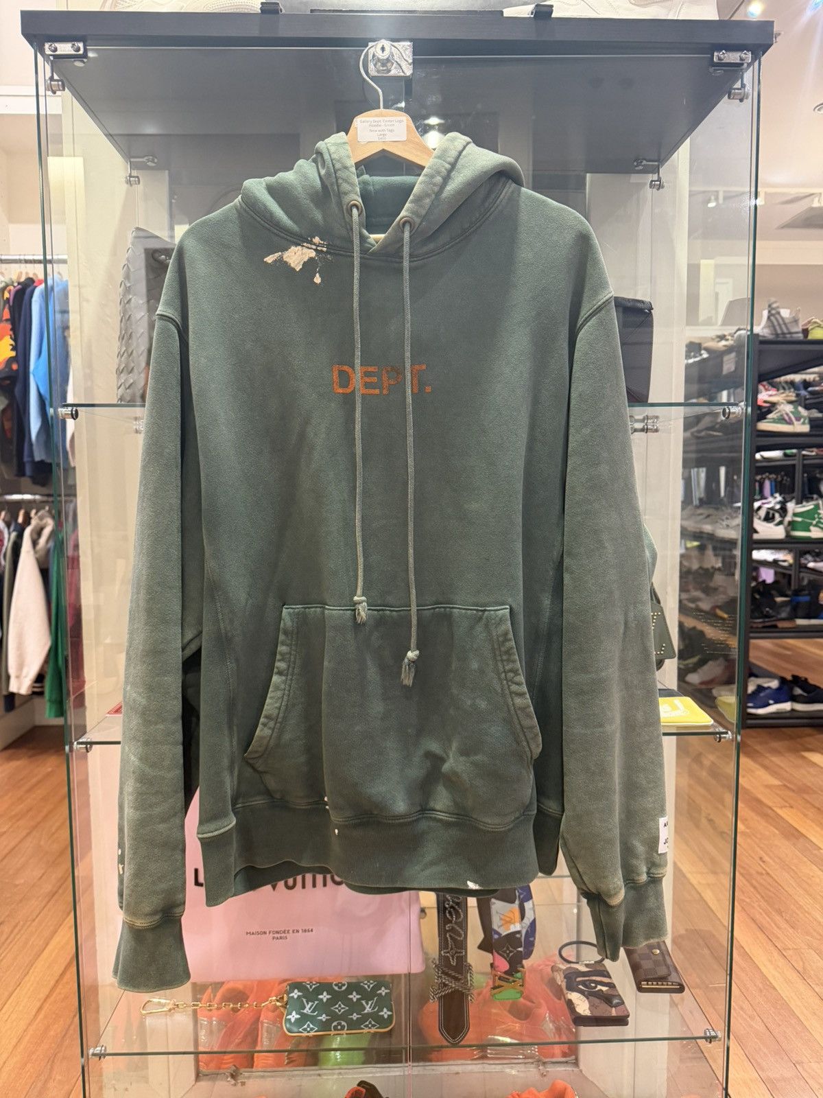 Gallery Dept. Gallery Dept. Paint Splatter Hoodie - Washed Green Size US L / EU 52-54 / 3 - 1 Thumbnail