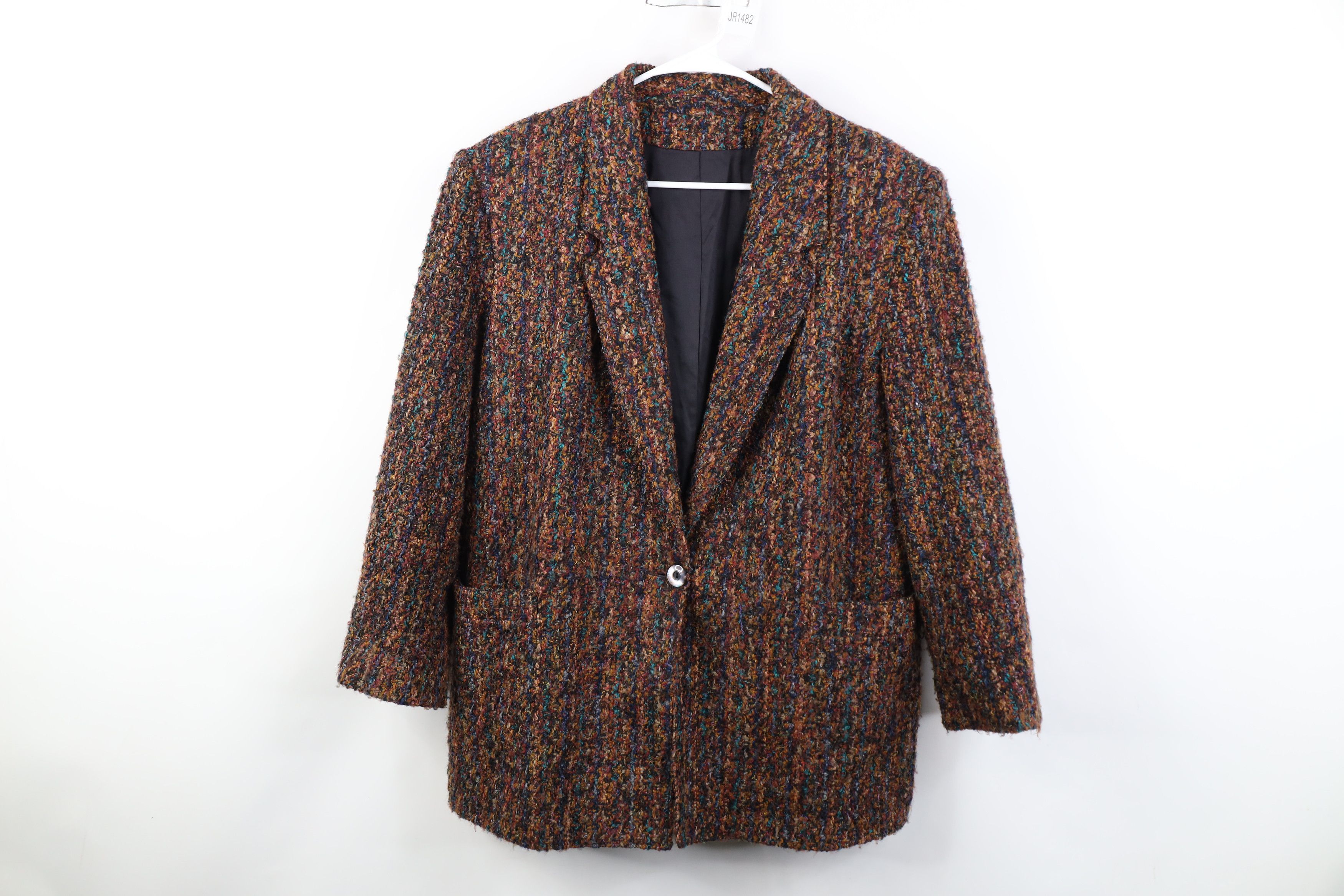 Vintage Vintage 90s Streetwear Wool Rainbow Suit Blazer Jacket USA Size XL / US 12-14 / IT 48-50 - 1 Thumbnail