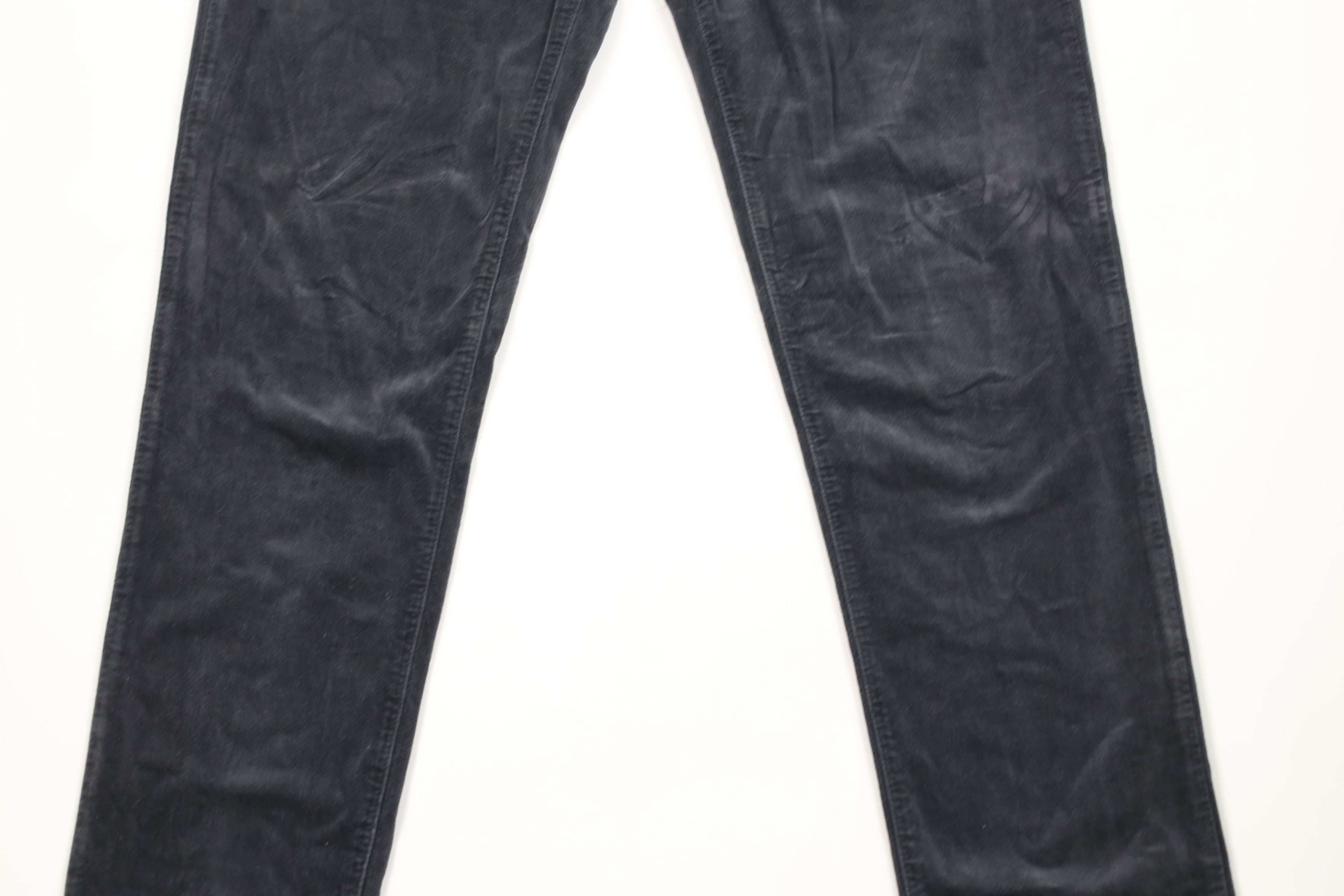 Armani Armani Jeans J35 Skinny Leg Velour Jeans Pants Steel Blue Size 32" / US 10 / IT 46 - 3 Thumbnail