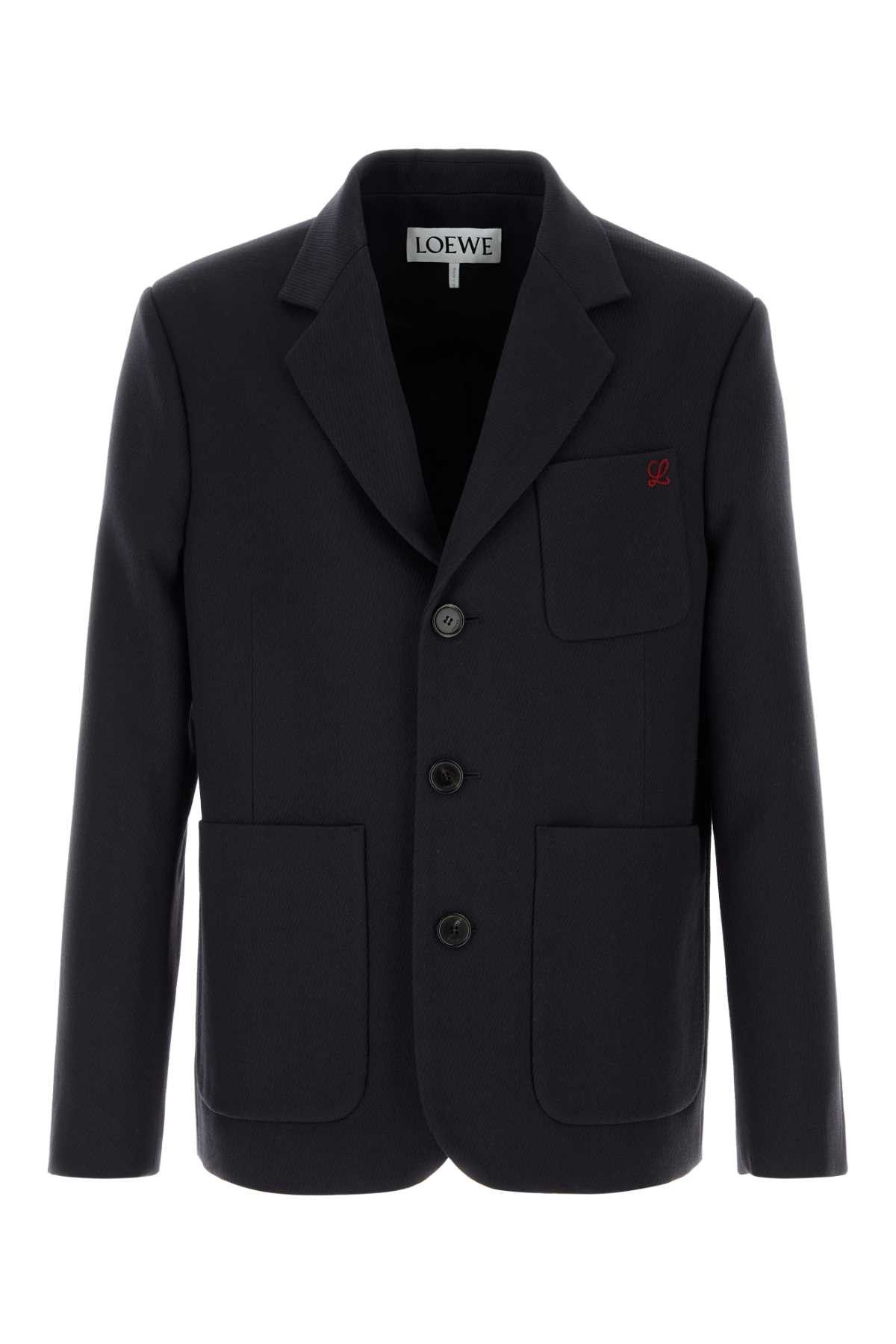 Loewe Navy Blue Wool Blazer Size US L / EU 52-54 / 3 - 1 Thumbnail