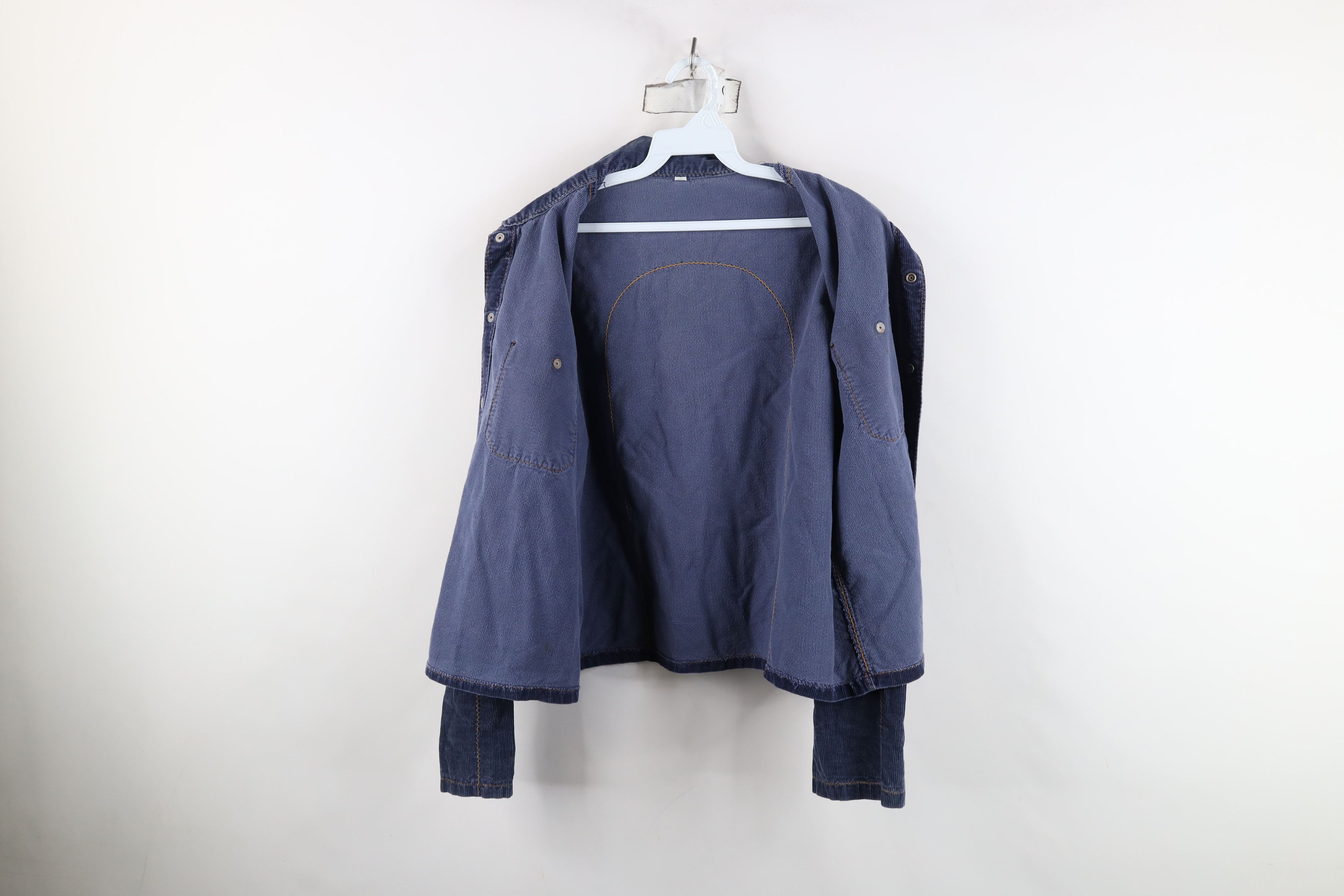 Vintage Vintage 60s 70s Streetwear Corduroy Trucker Jacket Blue USA Size M / US 6-8 / IT 42-44 - 10 Thumbnail