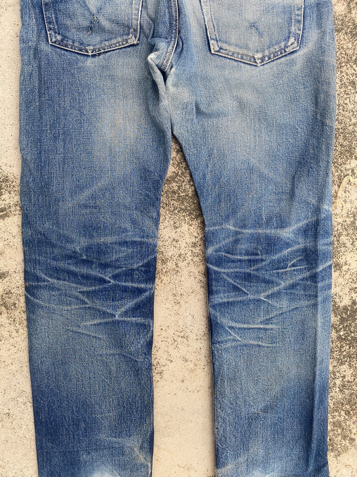 Blue Blue Japan × Japanese Brand × Le Grande Bleu (L.G.B.) Blue Blue Japan Distressed Selvedge Honeycomb Clawmark Denim Size US 29 - 18 Thumbnail