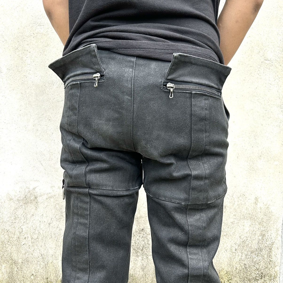 S/STERE Vintage Rare S/STERE Black coated Japan Pants Size US 31 - 22 Thumbnail
