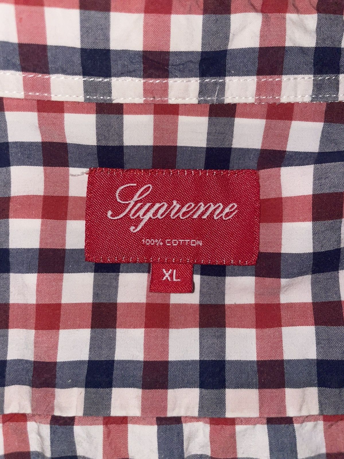Supreme Supreme SS22 Plaid Button Up Shirt Size US XL / EU 56 / 4 - 2 Thumbnail