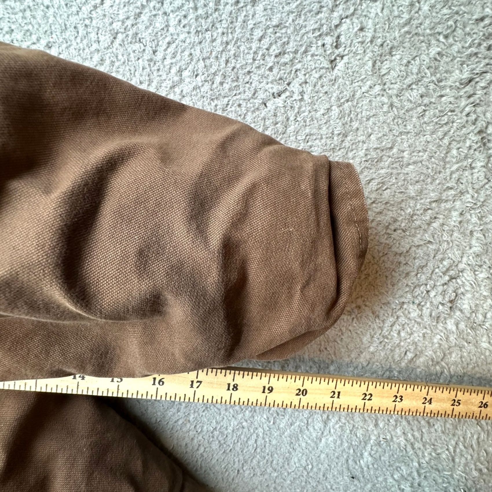 Vintage Berne Heartland Washed Chore Coat Jacket Mens 3XL Duck Canvas Quilt Lined CH377BB Brown Workwear Overcoat Zip Mens Bowed to: 3XL shows Chest 63 in Size US XXL / EU 58 / 5 - 6 Thumbnail