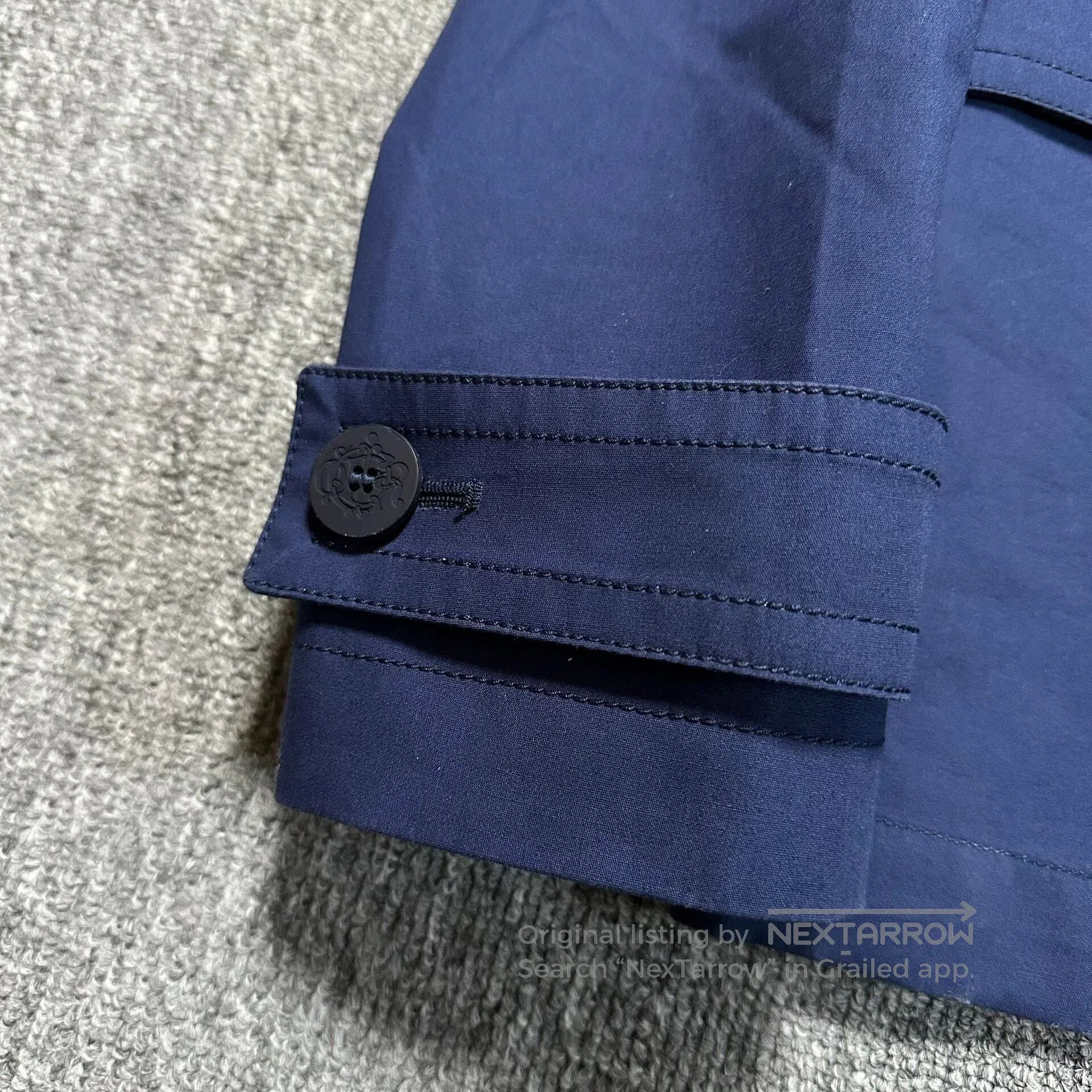 Dior deep blue double-breasted trench coat. Size US L / EU 52-54 / 3 - 3 Thumbnail