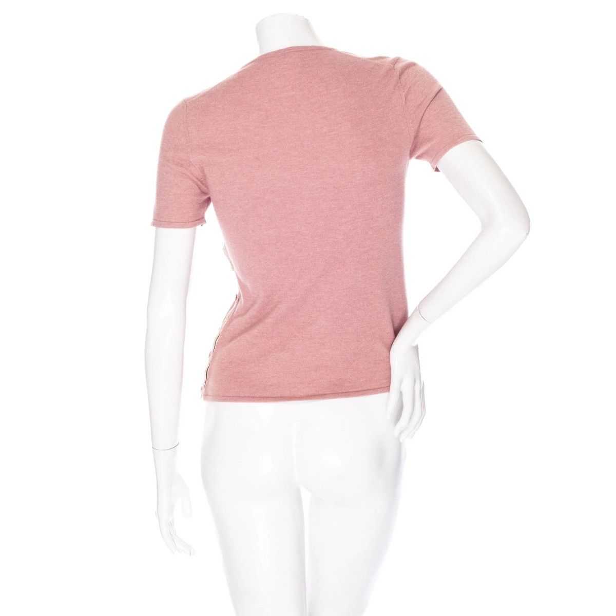 Hermes Hermes Cashmere Button Detail Tee Size S / US 4 / IT 40 - 4 Thumbnail